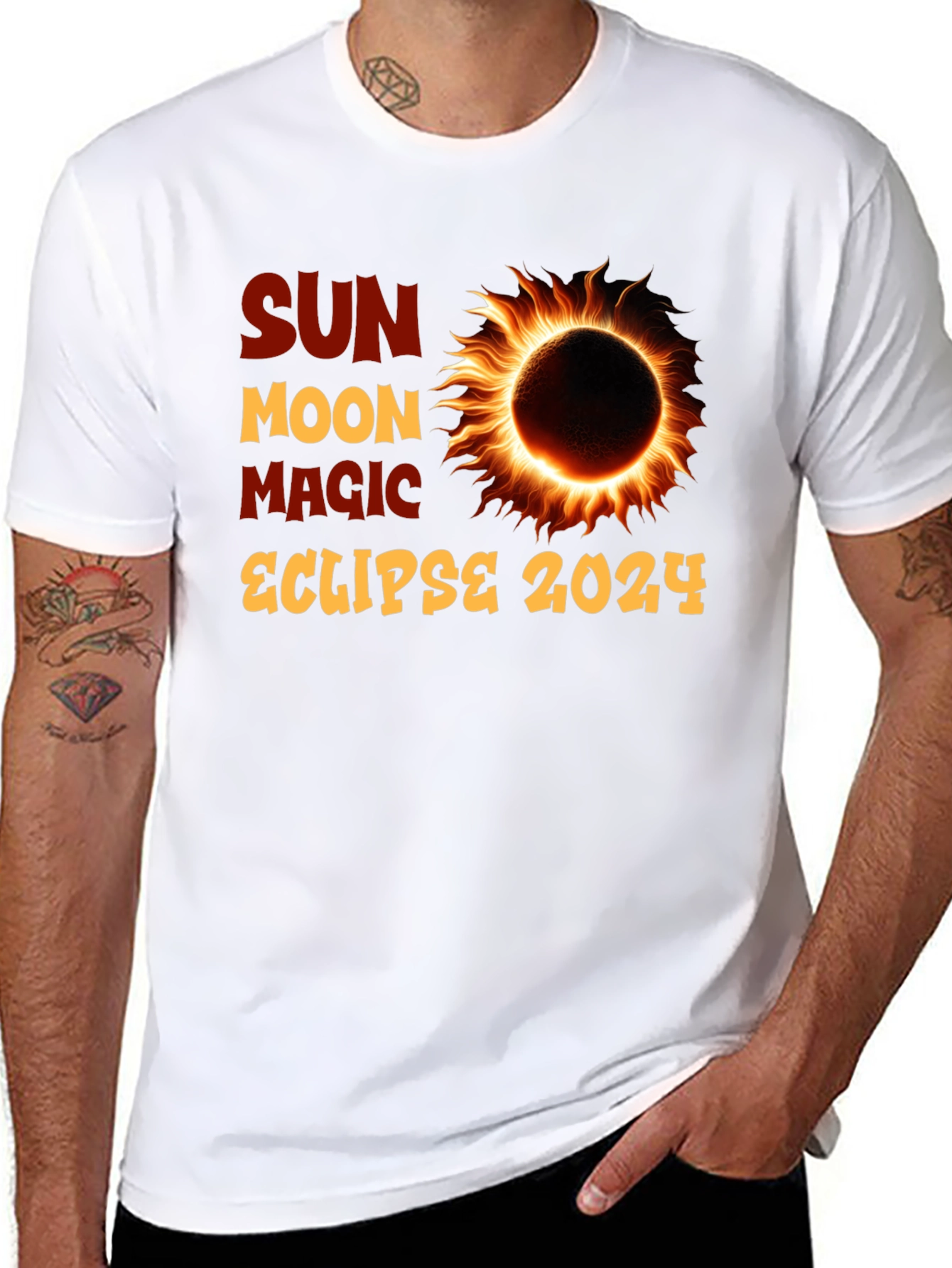 Sun Moon Magic Eclipse 2024 T-Shirt