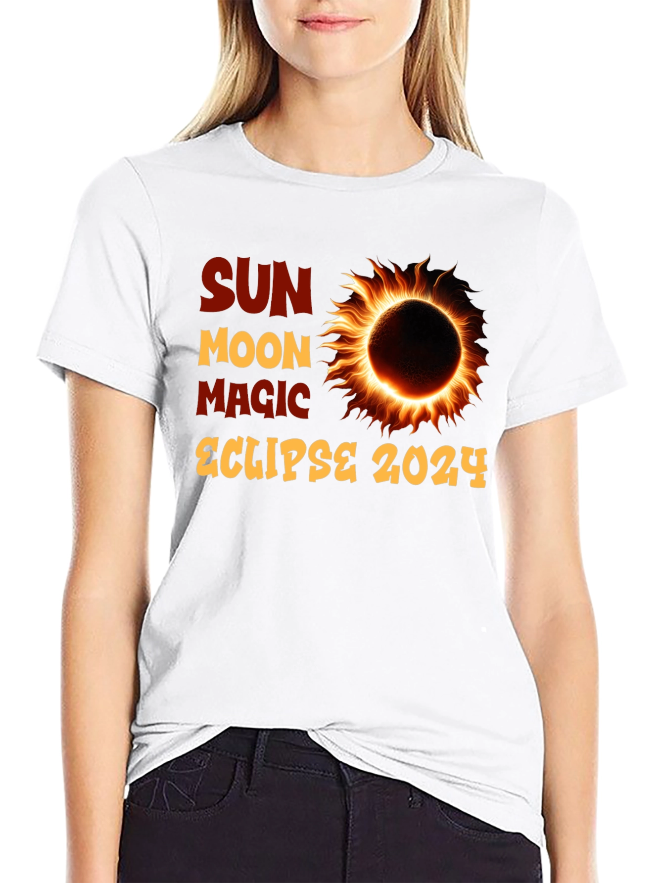 Sun Moon Magic Eclipse 2024 T-Shirt