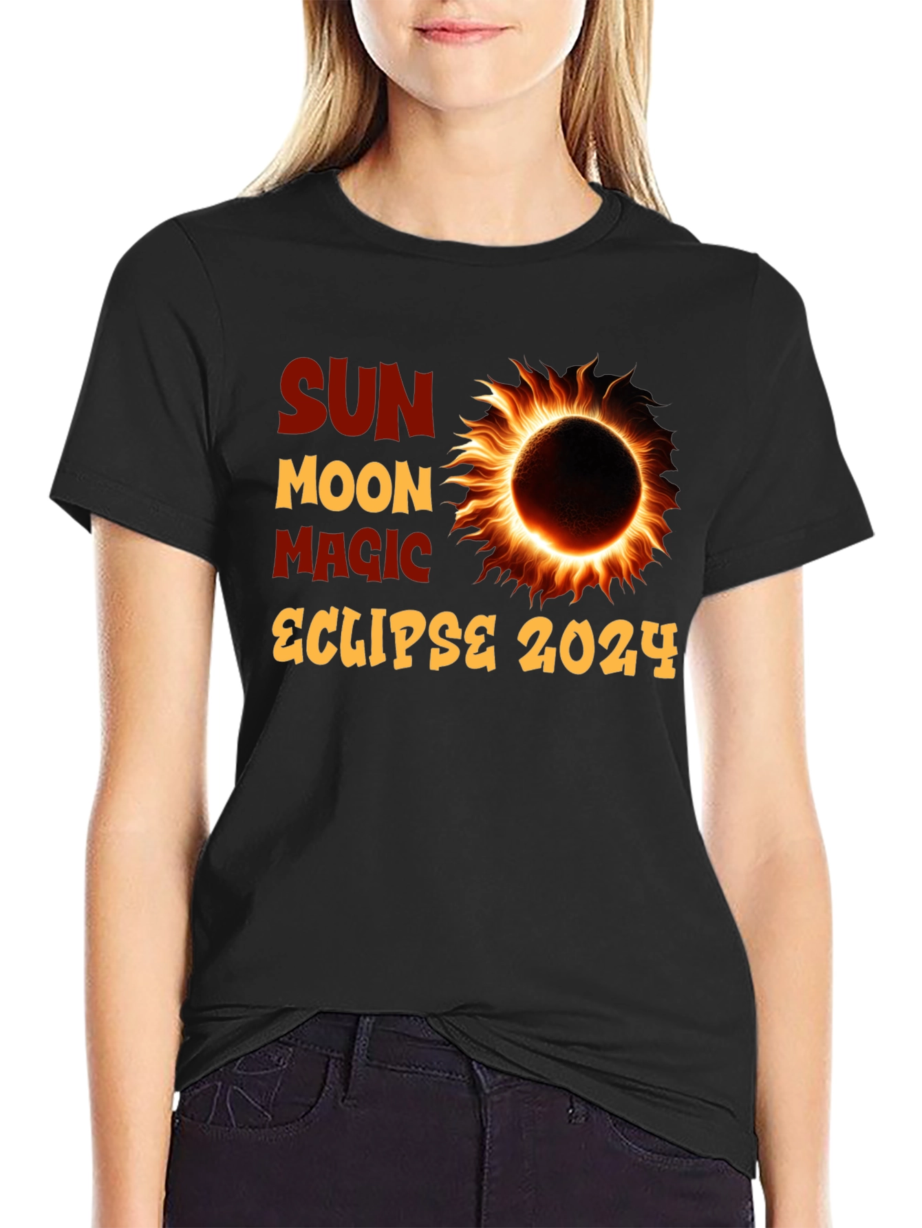 Sun Moon Magic Eclipse 2024 T-Shirt