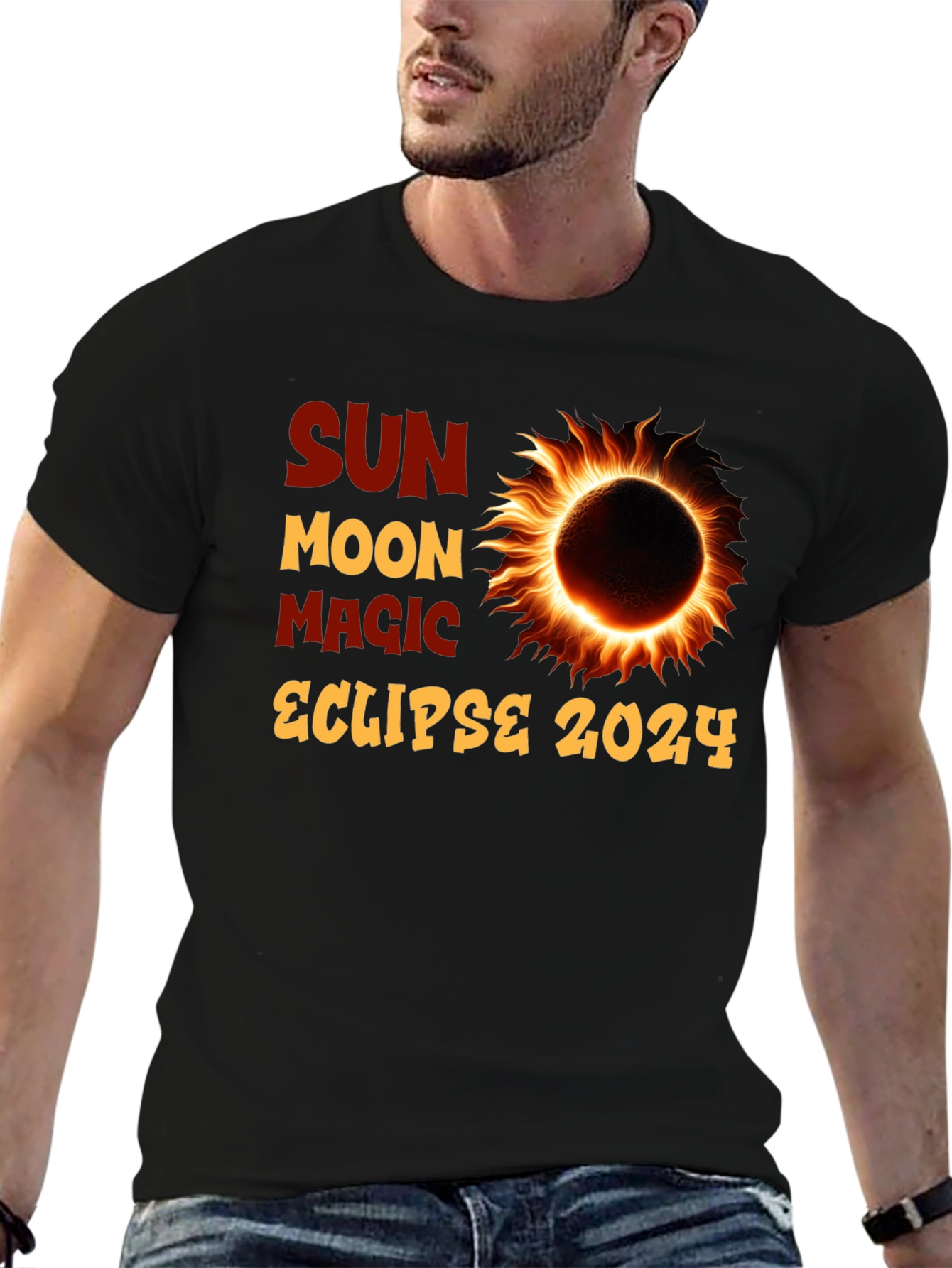 Sun Moon Magic Eclipse 2024 T-Shirt