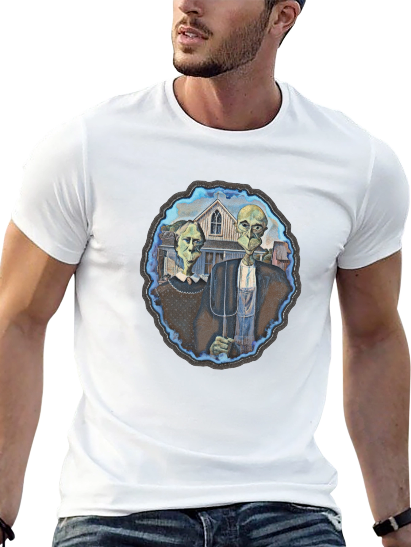 American Gothic Alien T-Shirt