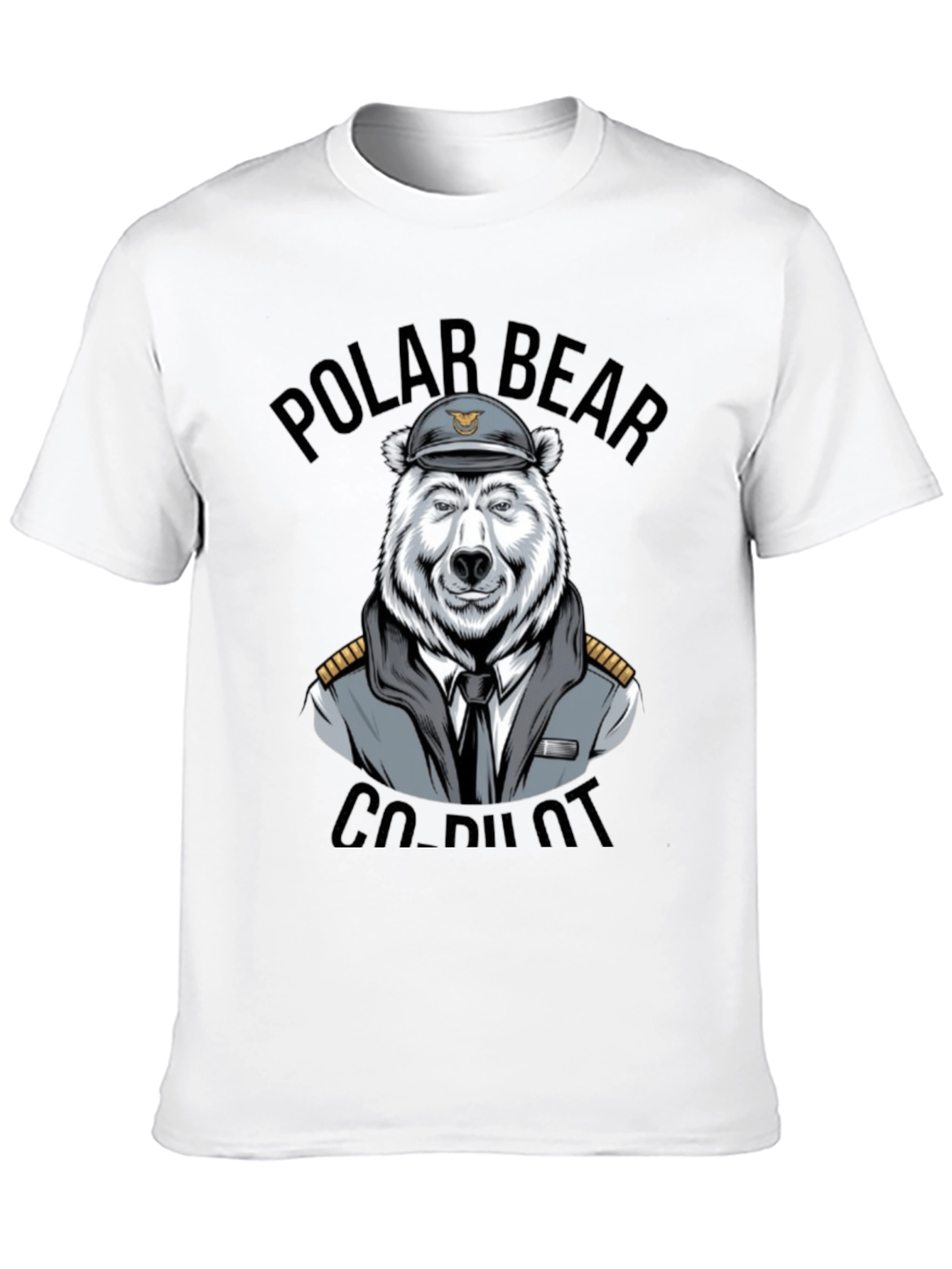Polar Bear Co-Pilot Graphic T-Shirt