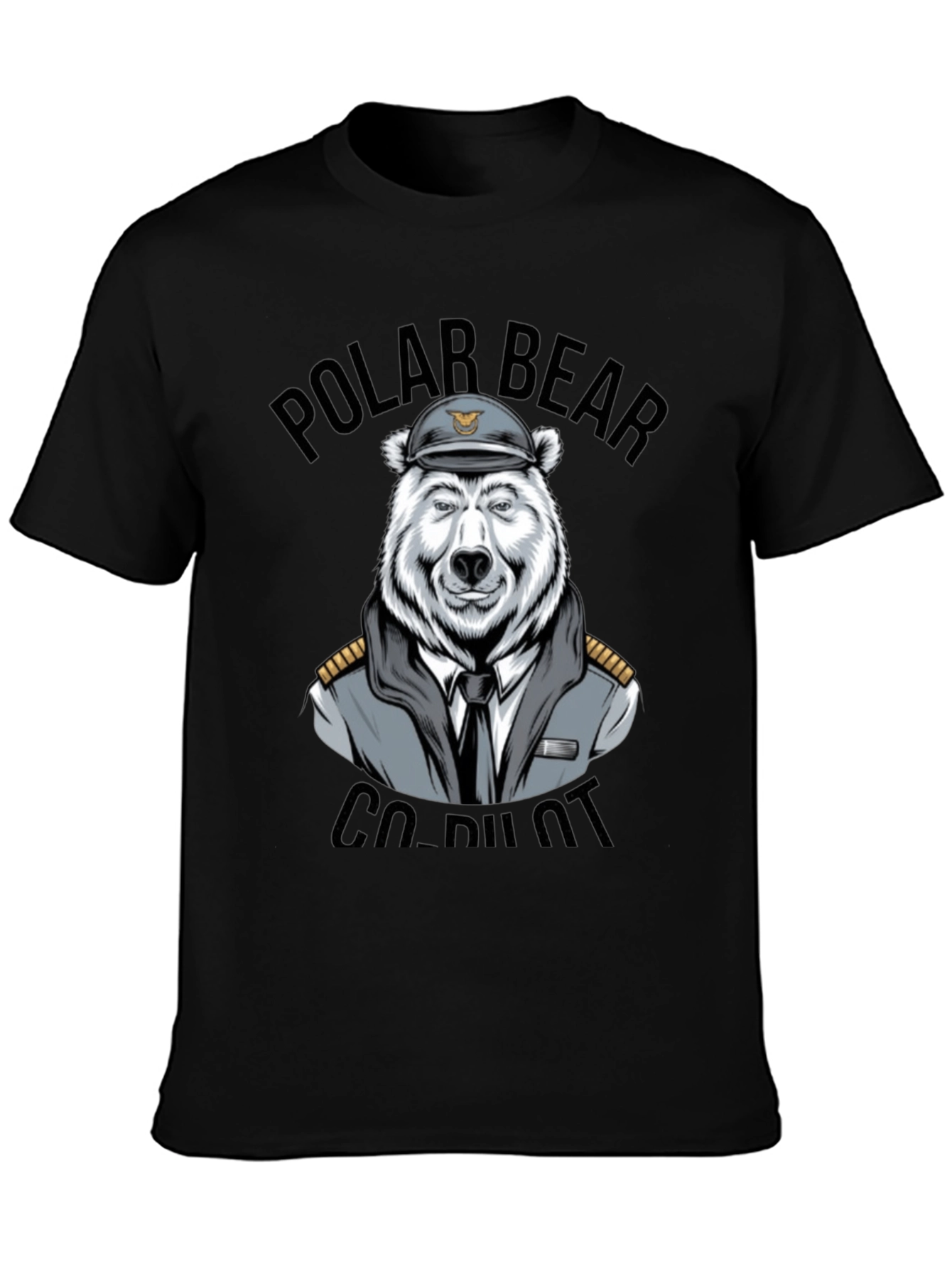 Polar Bear Co-Pilot Graphic T-Shirt
