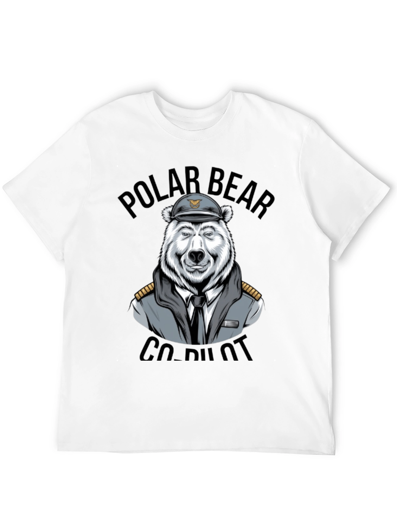 Polar Bear Co-Pilot Graphic T-Shirt