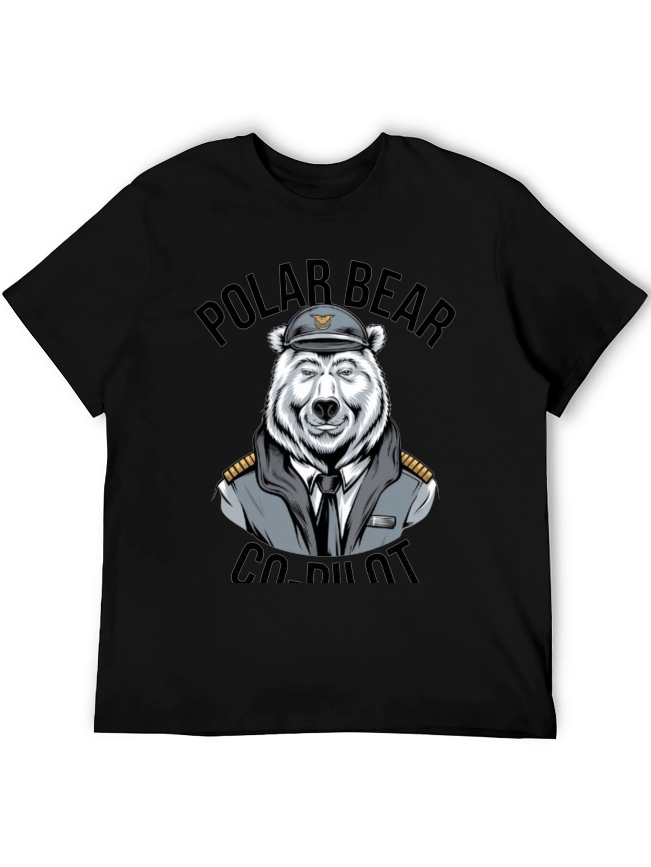 Polar Bear Co-Pilot Graphic T-Shirt