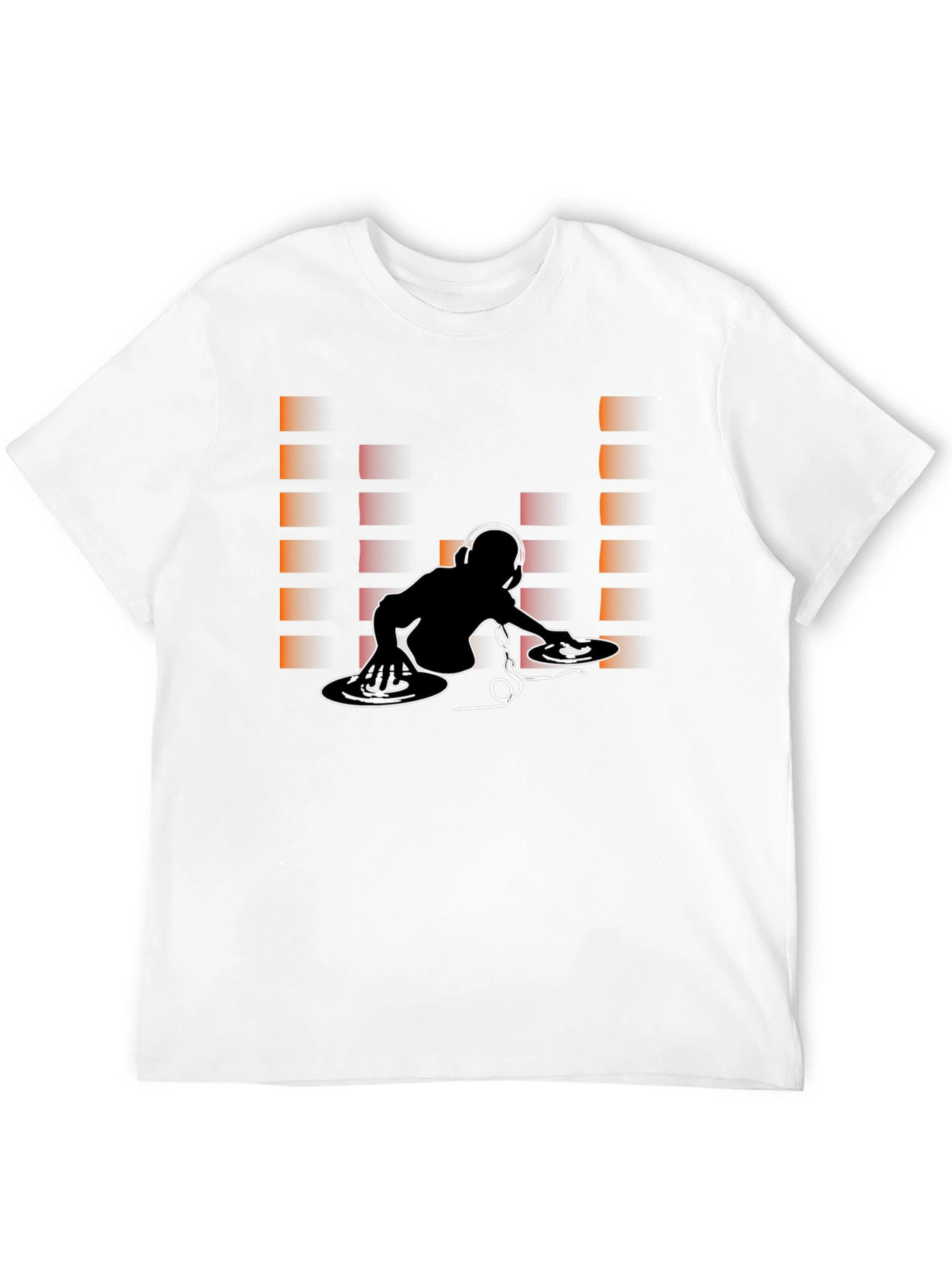DJ Graphic Print Crew Neck T-Shirt