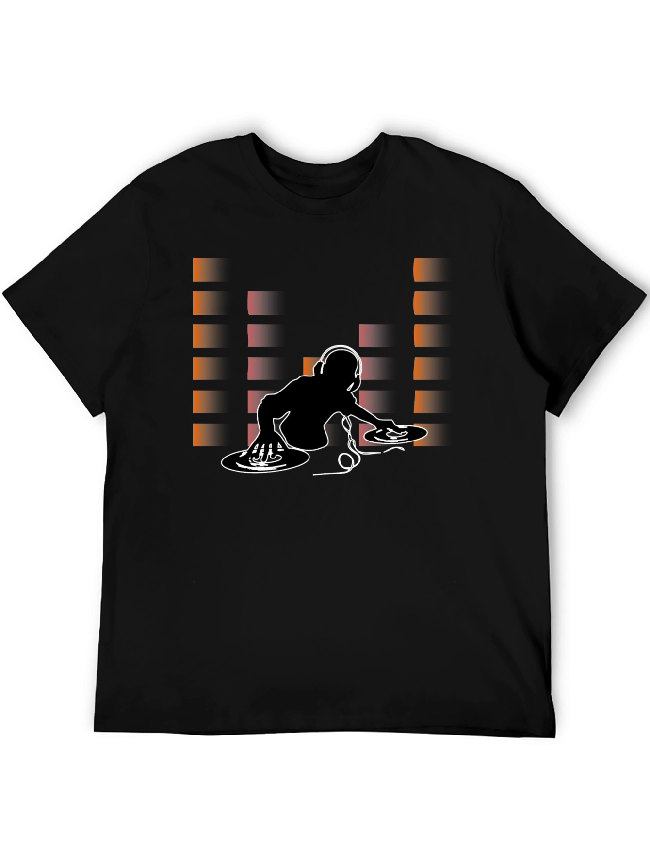 DJ Graphic Print Crew Neck T-Shirt