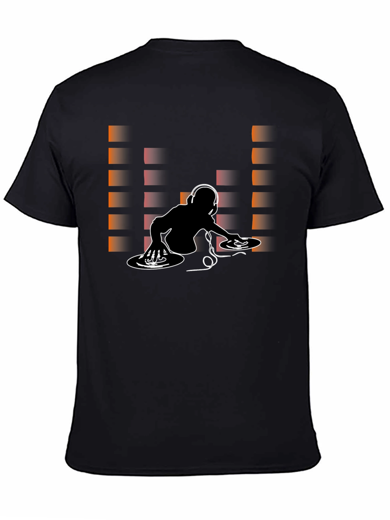 DJ Graphic Print Crew Neck T-Shirt