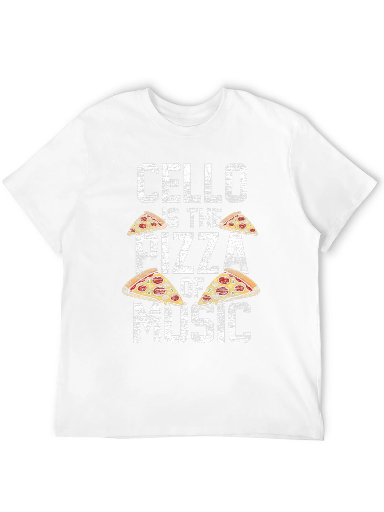 Cello Pizza Music T-Shirt Funny Musician Tee