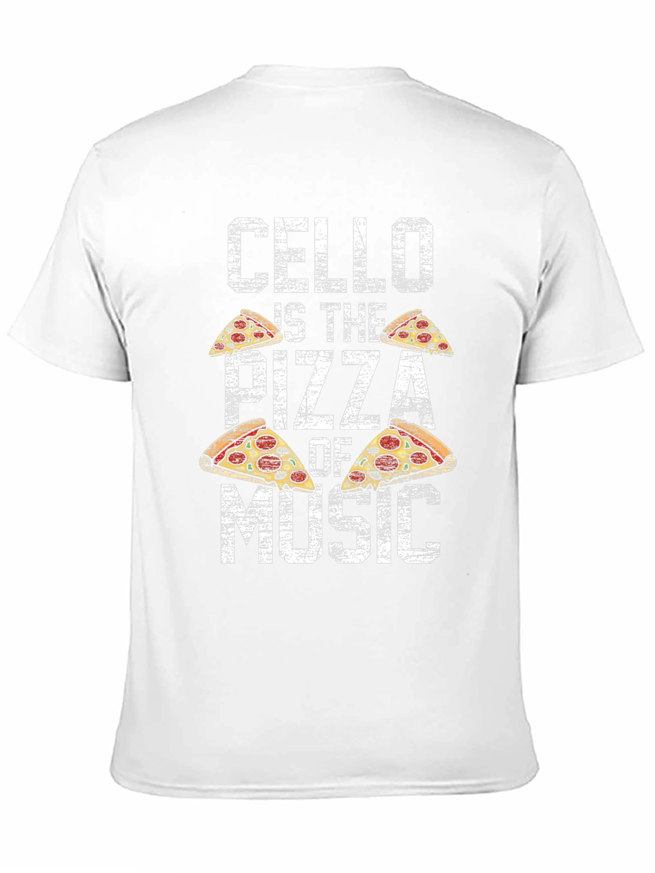 Cello Pizza Music T-Shirt Funny Musician Tee