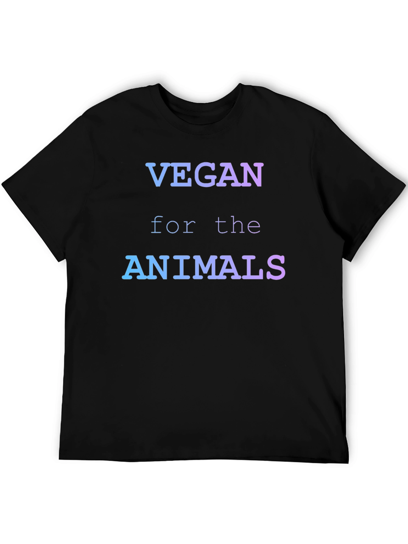 Vegan for the Animals Gradient Graphic T-Shirt