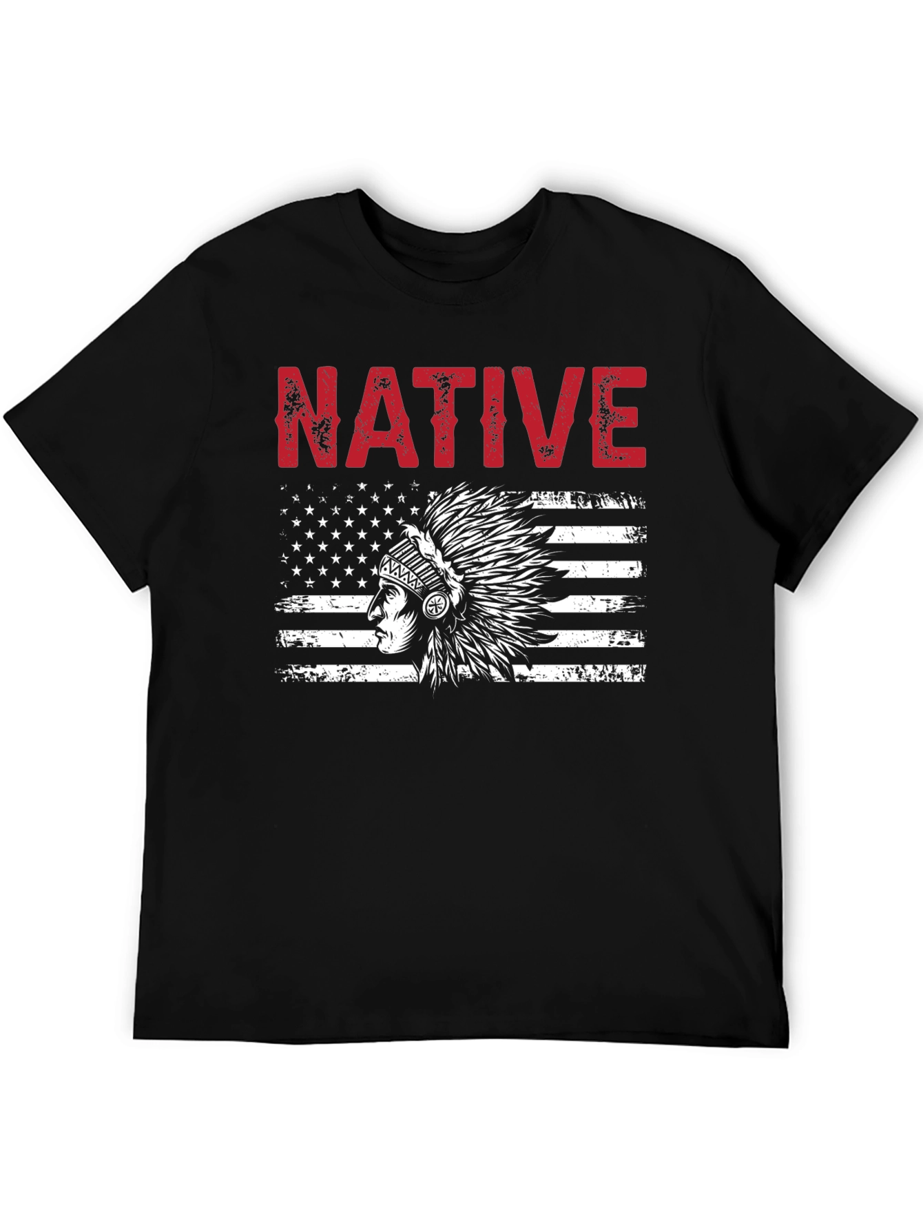 Native American Flag Graphic T-Shirt