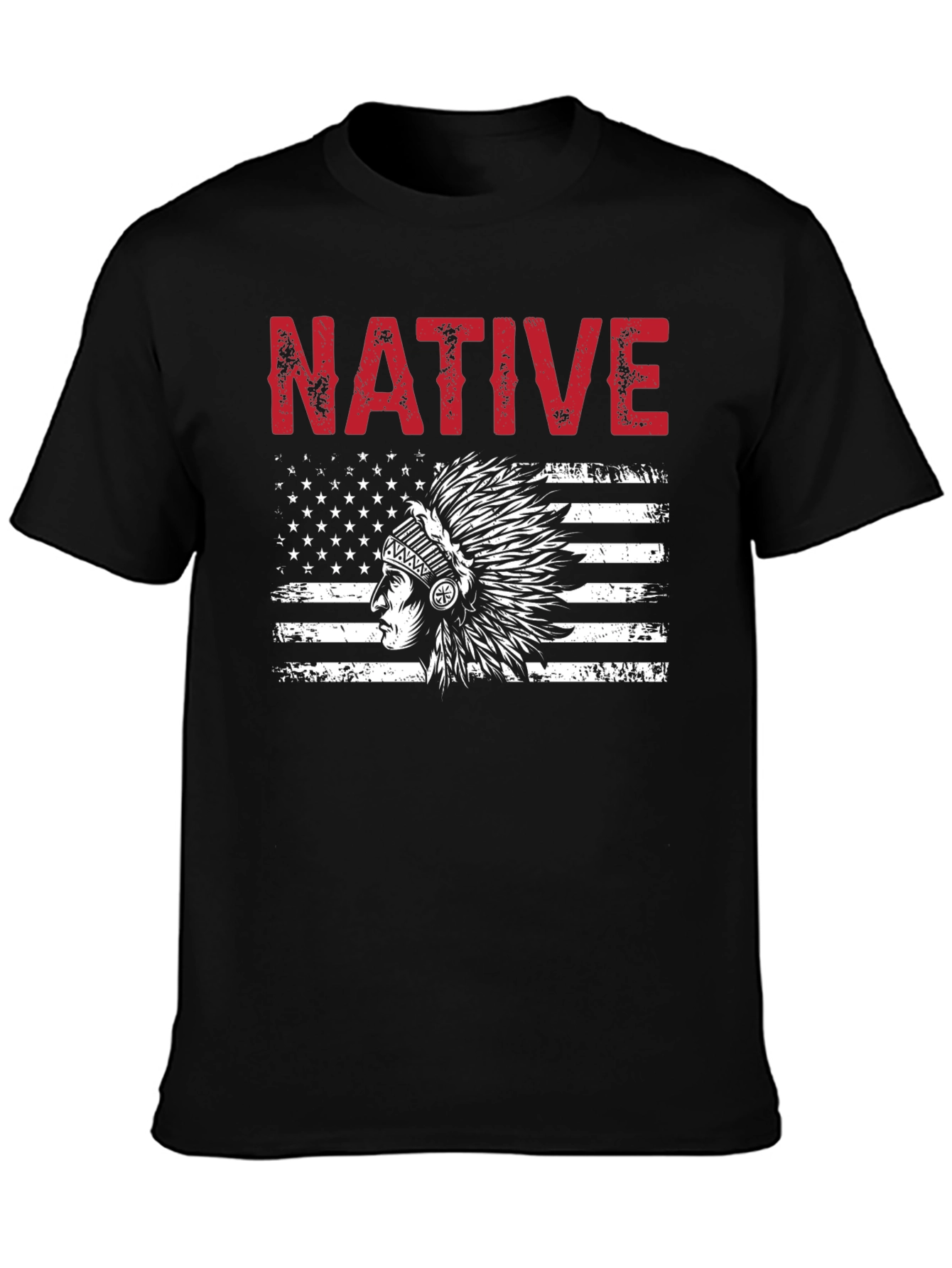 Native American Flag Graphic T-Shirt