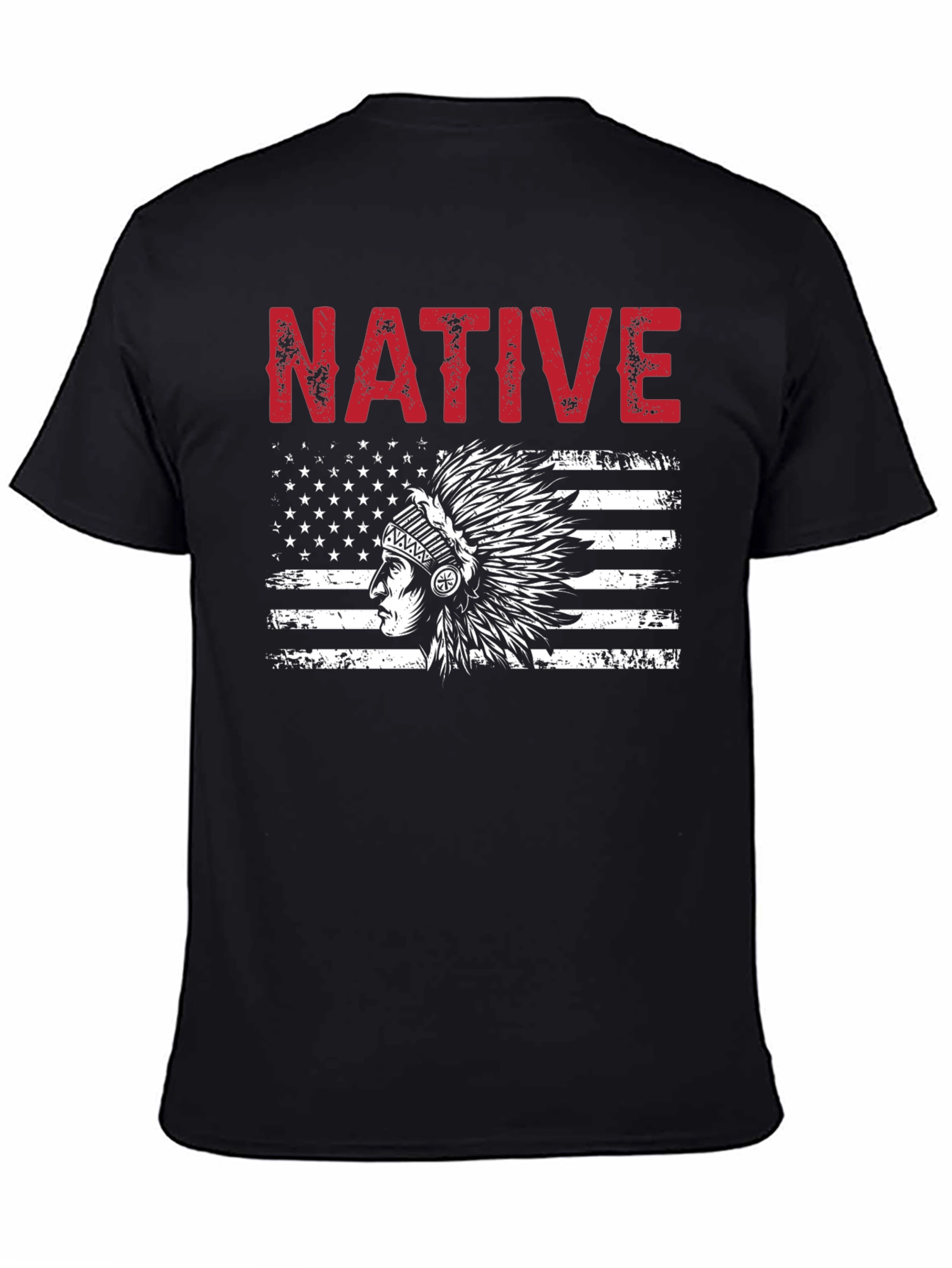 Native American Flag Graphic T-Shirt