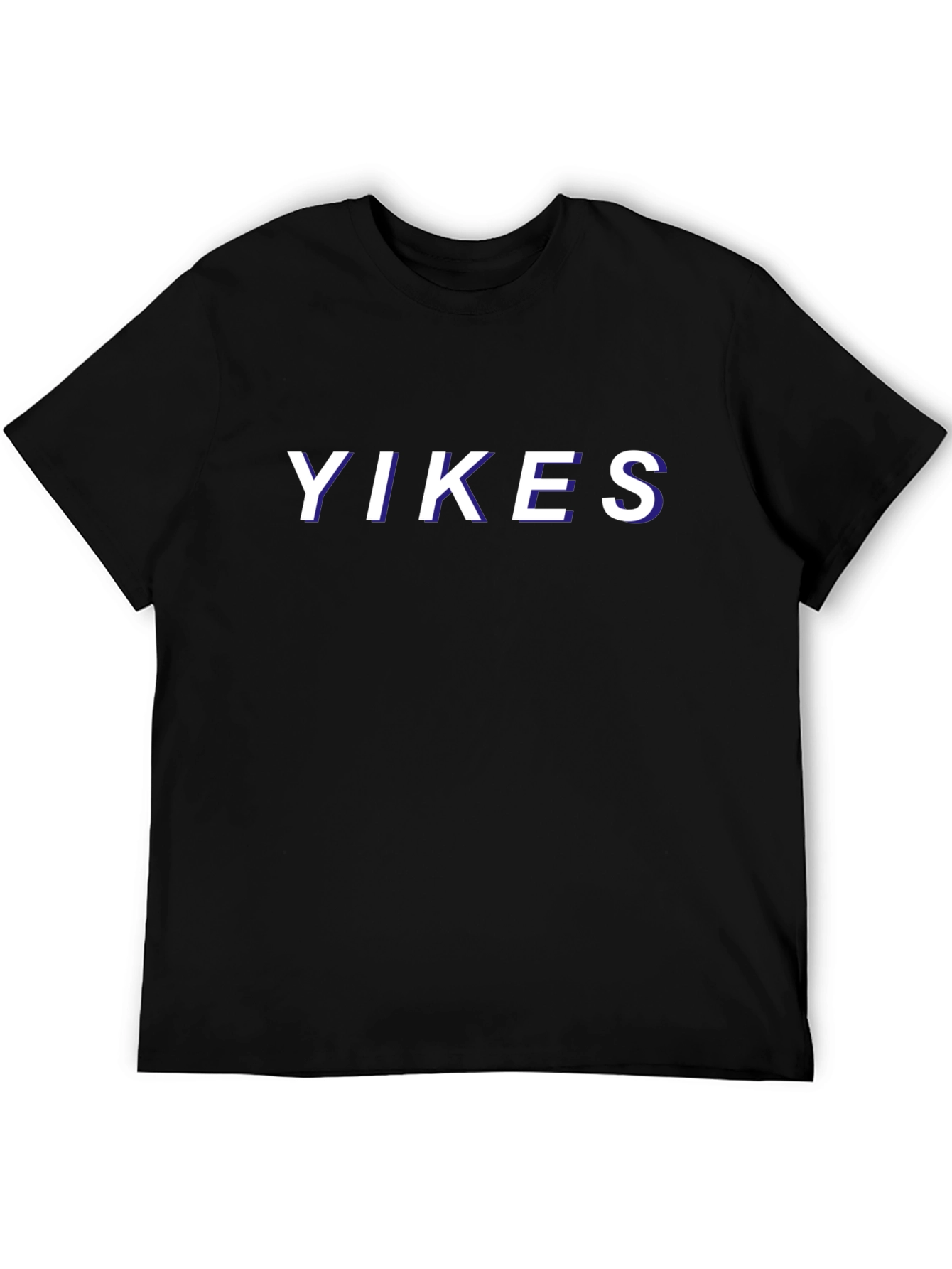 Yikes Graphic Tee - Trendy Black T-Shirt
