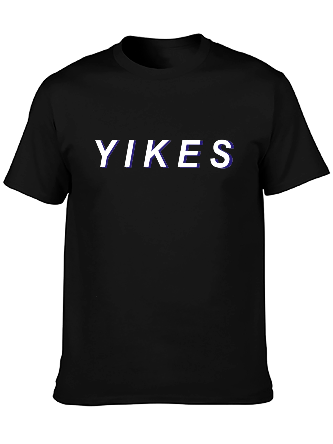 Yikes Graphic Tee - Trendy Black T-Shirt