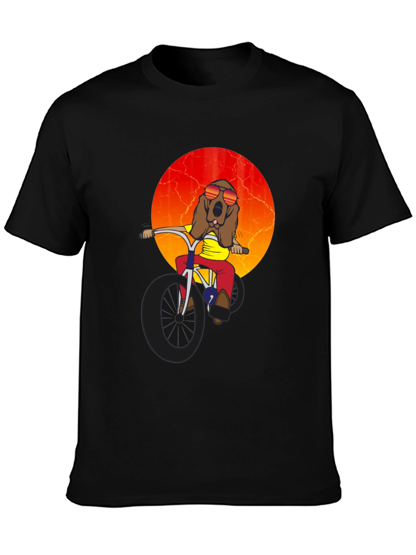 Dog on Bike Graphic Tee