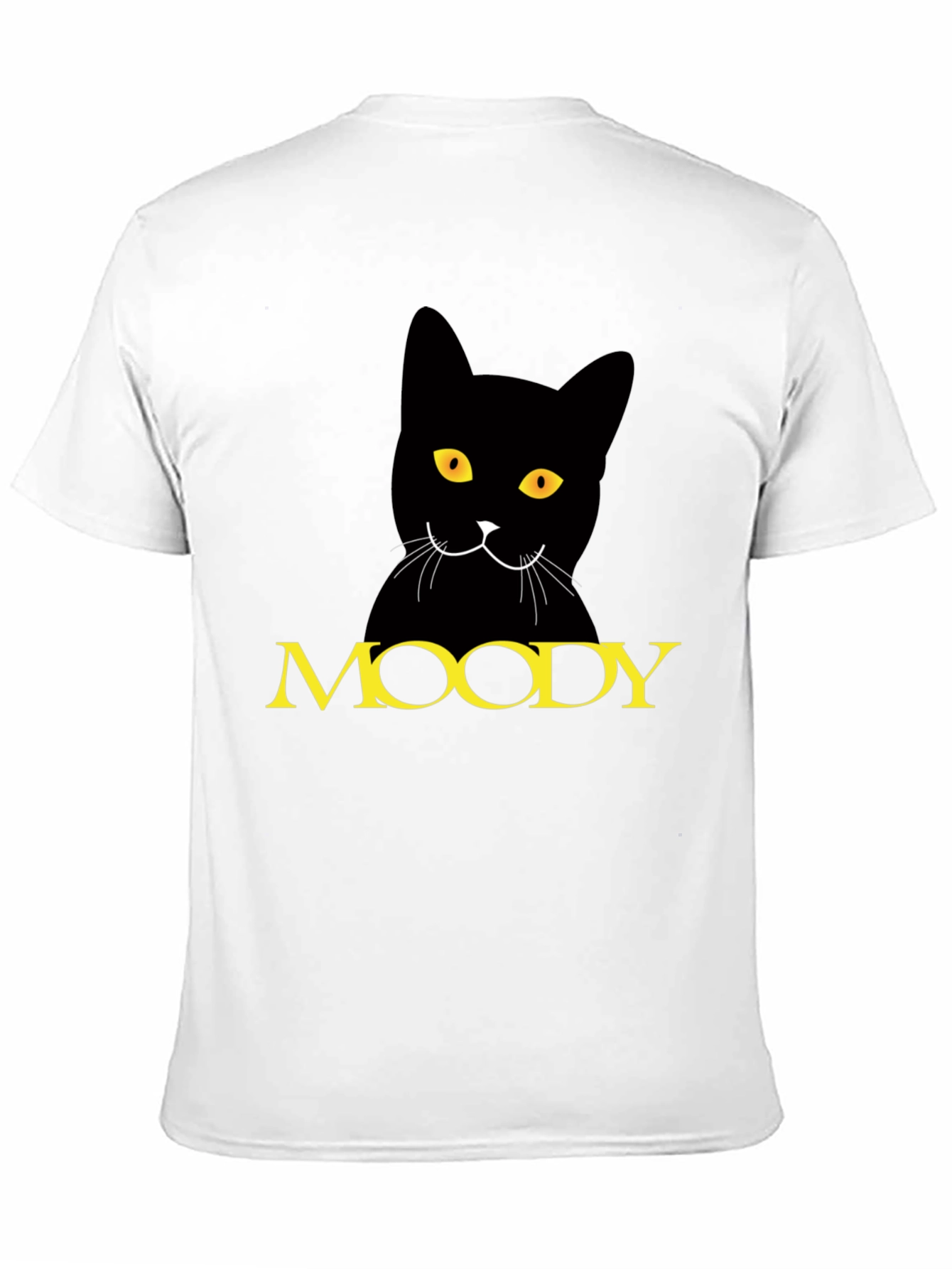 Moody Cat Black T-Shirt