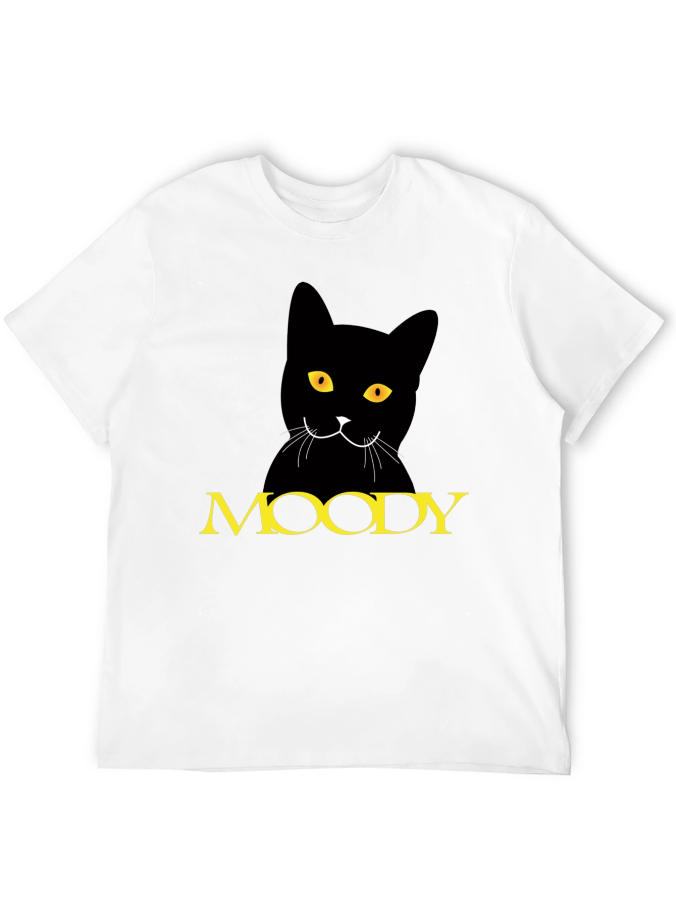 Moody Cat Black T-Shirt