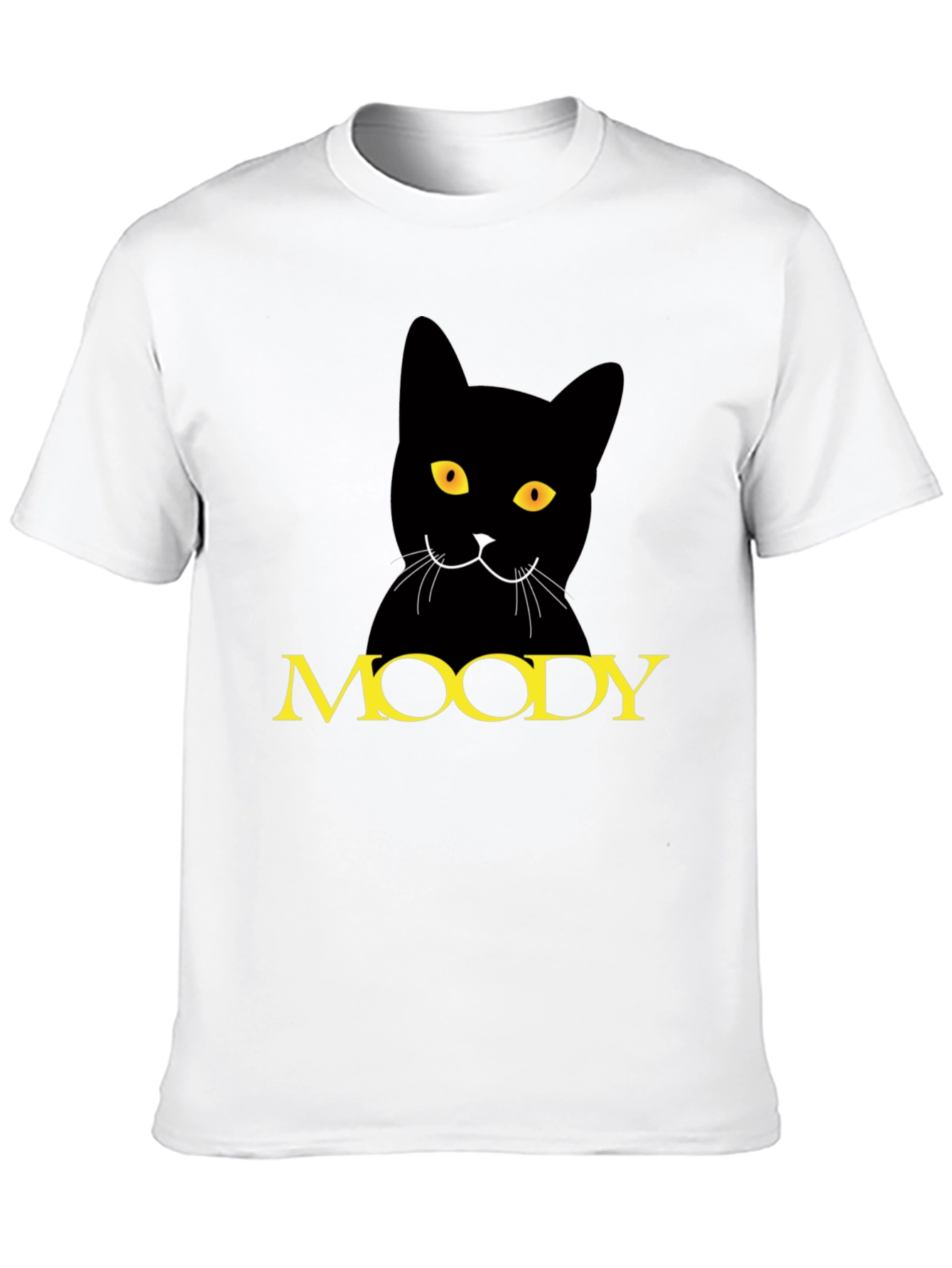 Moody Cat Black T-Shirt