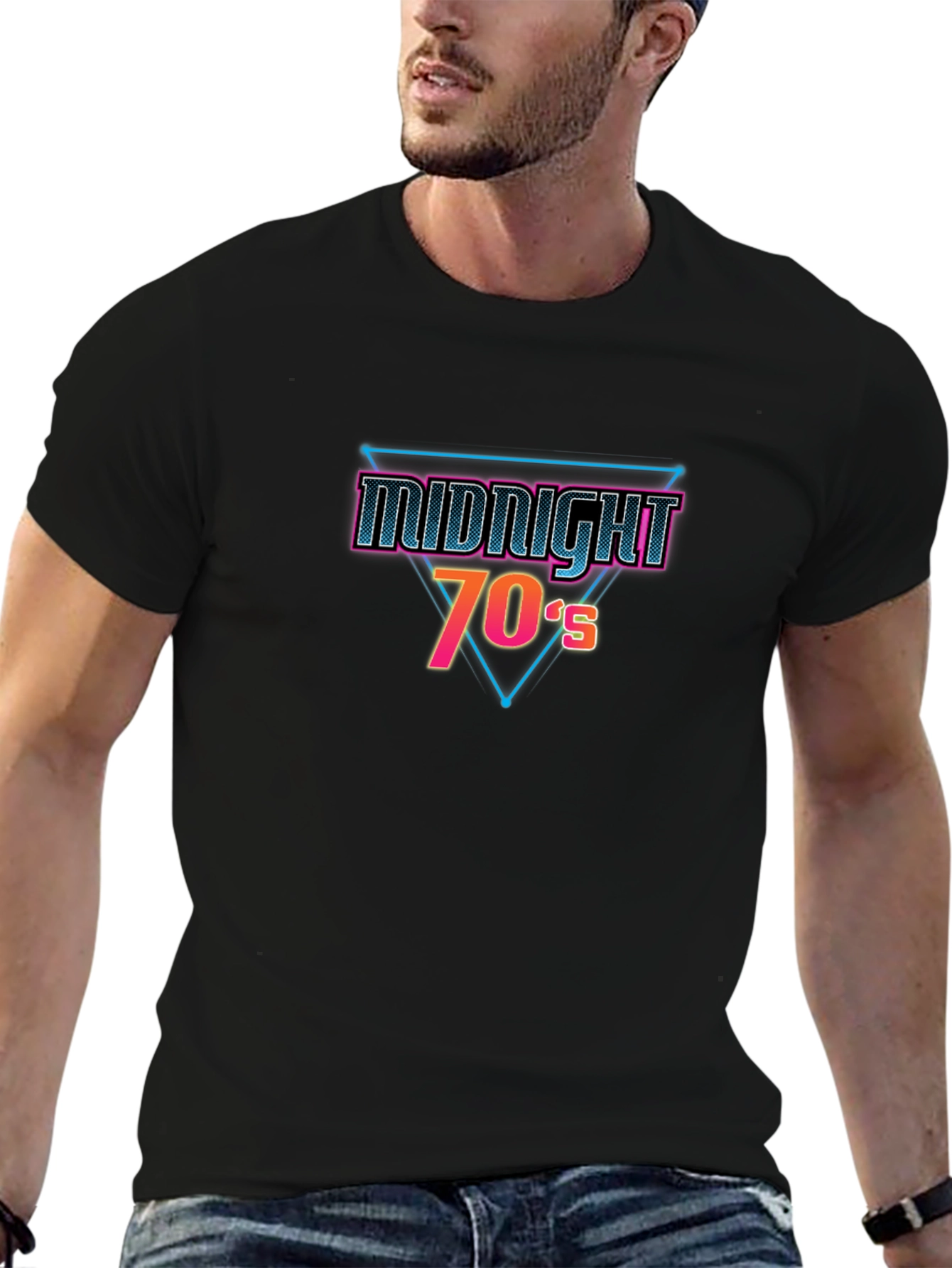 Midnight 70s Retro Graphic Tee