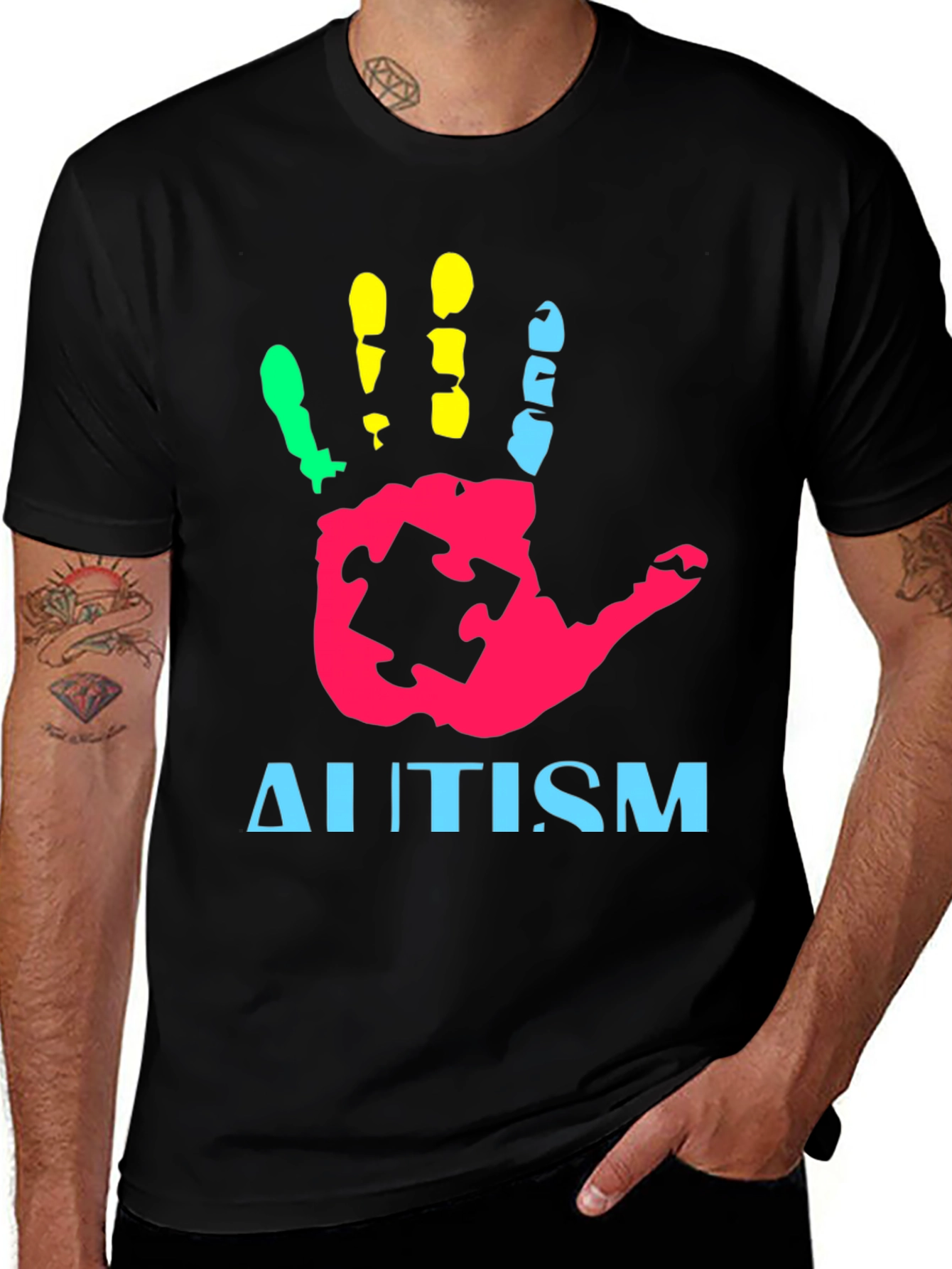 Autism Awareness Handprint T-Shirt