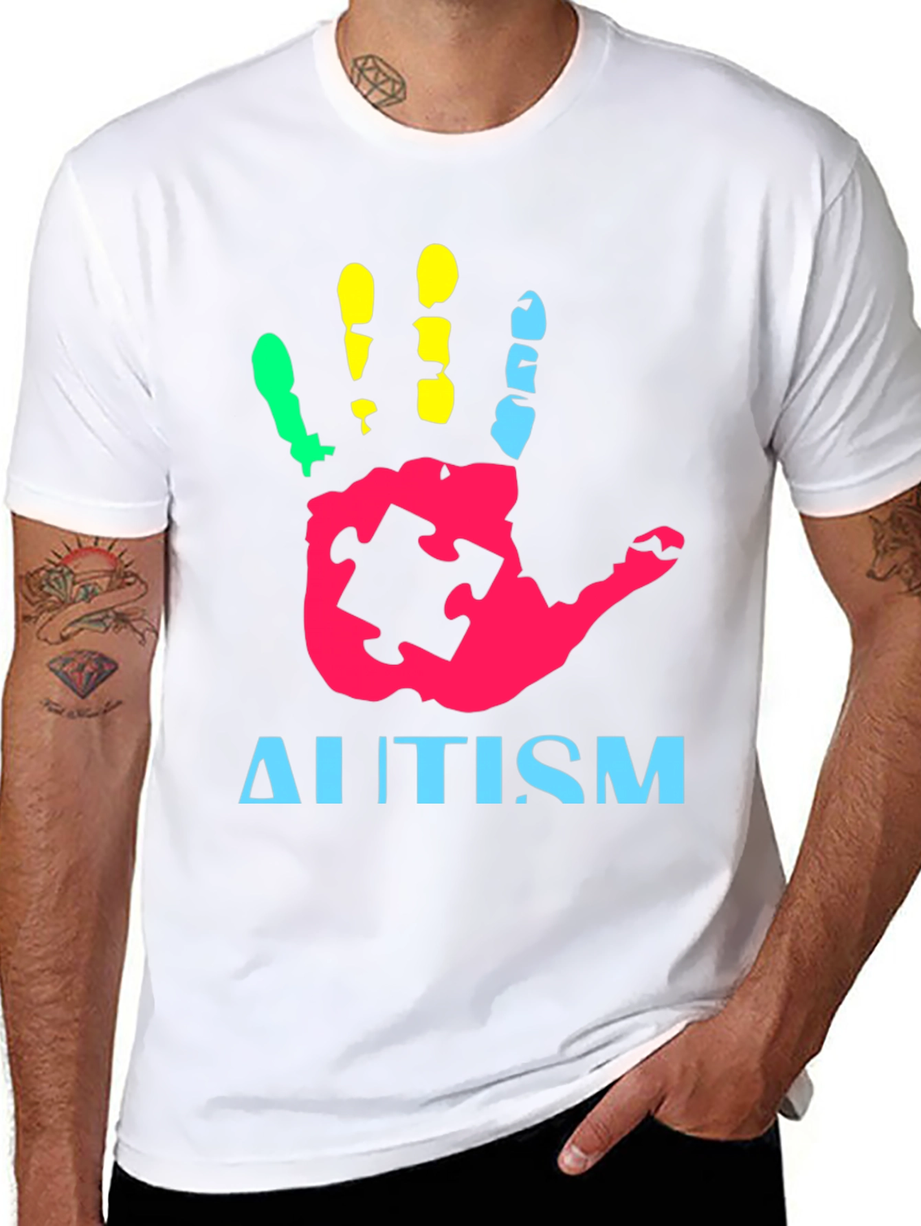 Autism Awareness Handprint T-Shirt