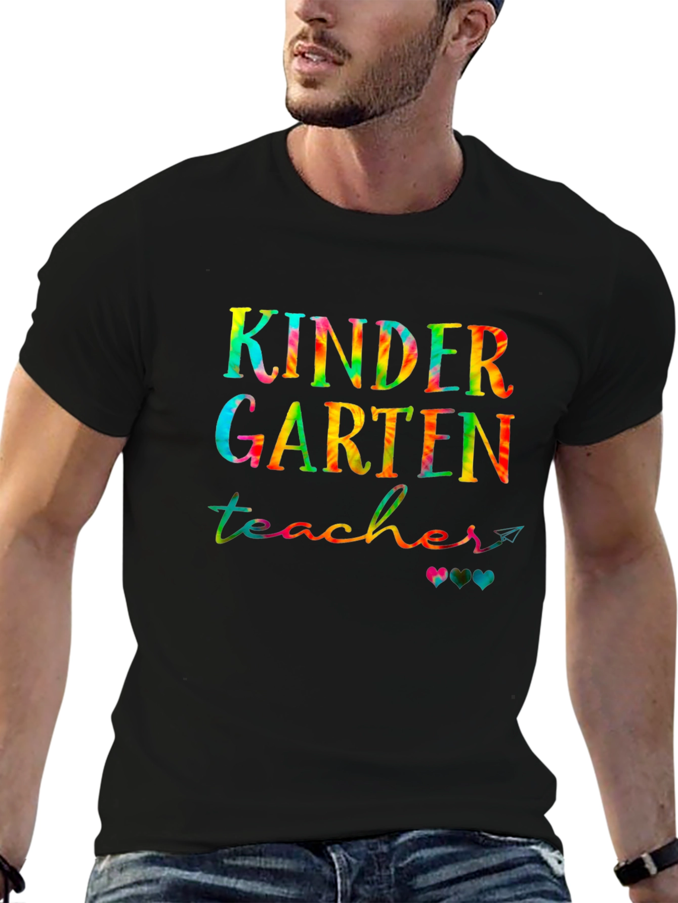 Kindergarten Teacher Tie-Dye Graphic Tee