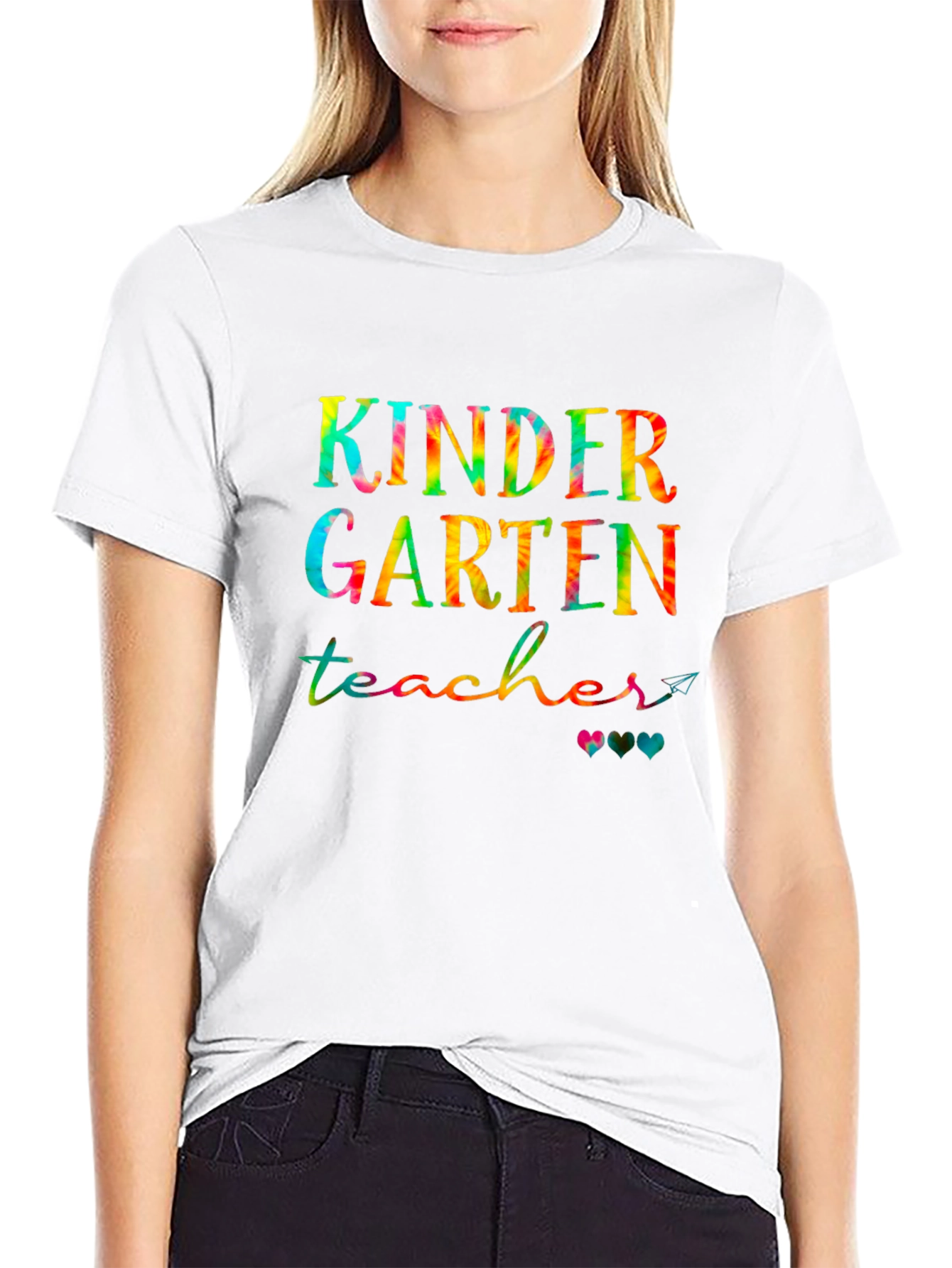 Kindergarten Teacher Tie-Dye Graphic Tee