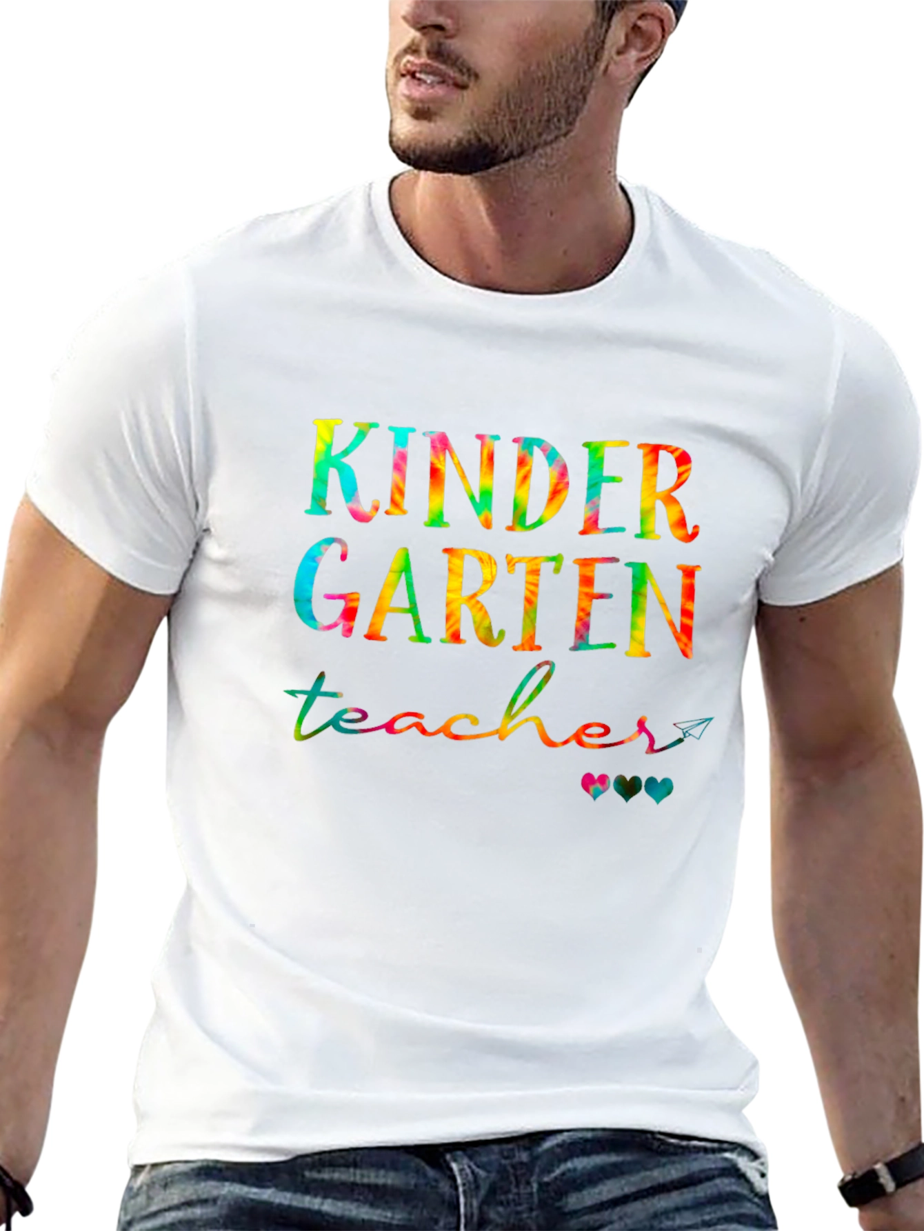 Kindergarten Teacher Tie-Dye Graphic Tee