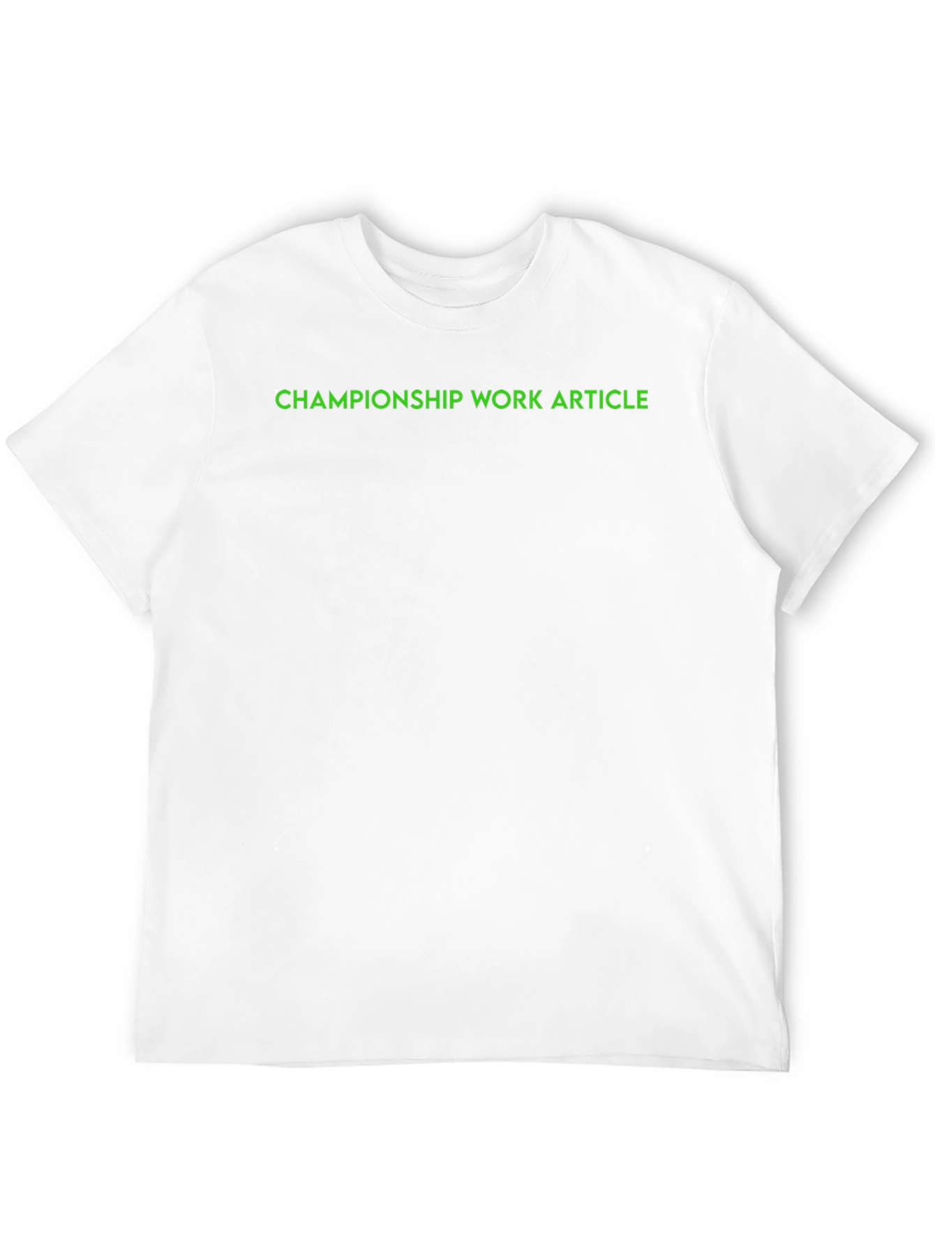 Championship Work Article Black T-Shirt