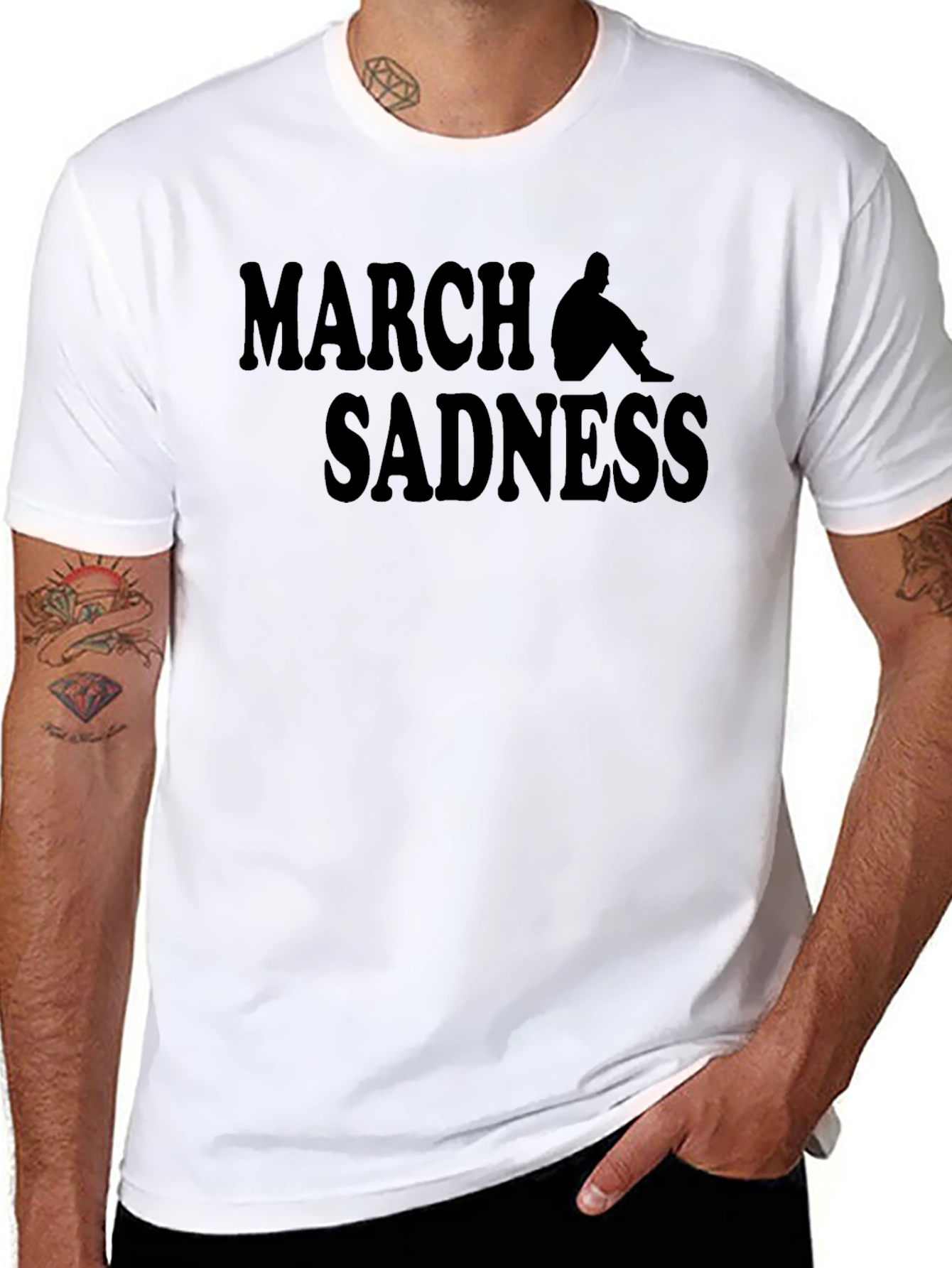 March Sadness Graphic Tee - Black