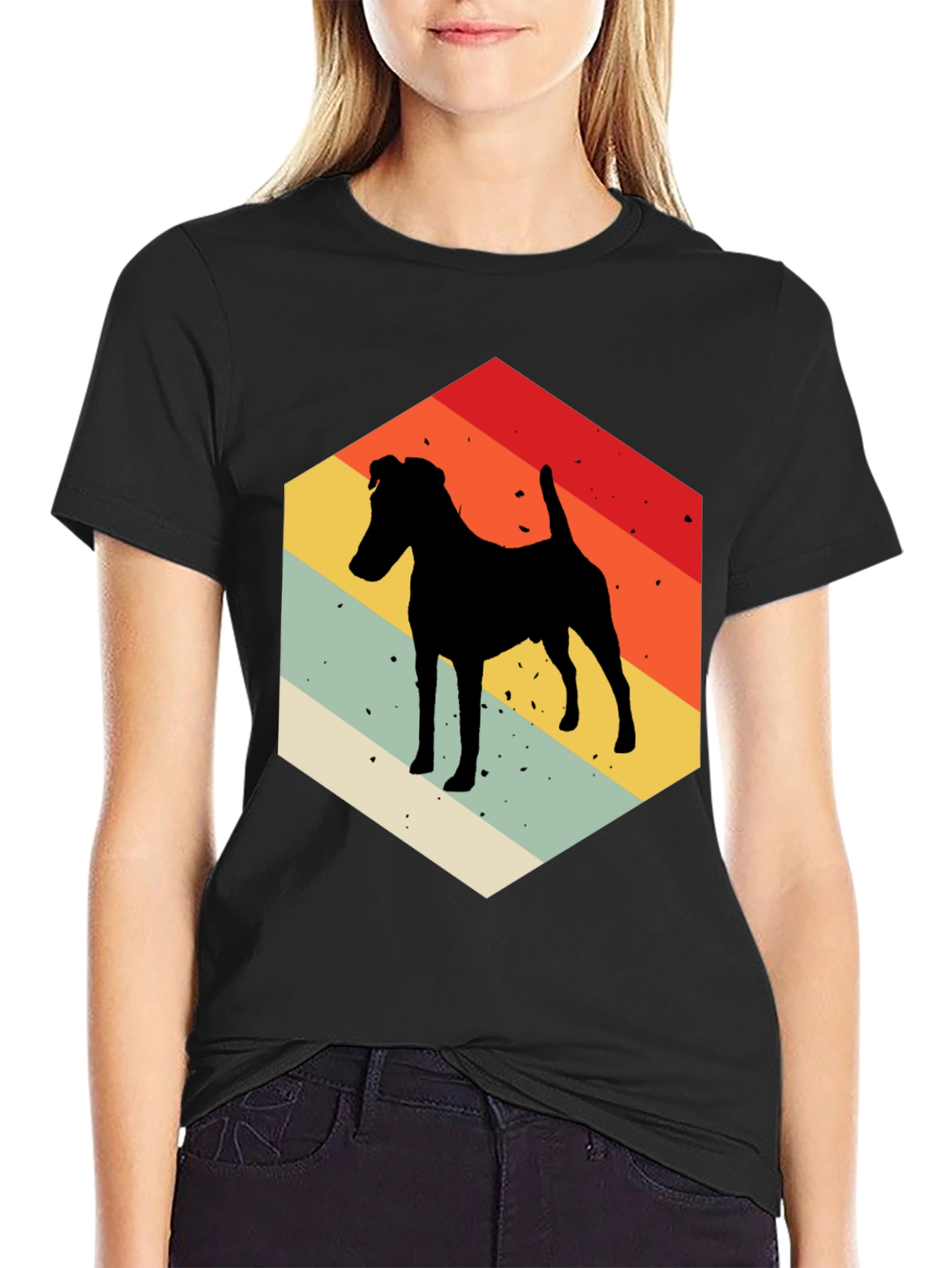 Retro Dog Silhouette T-Shirt