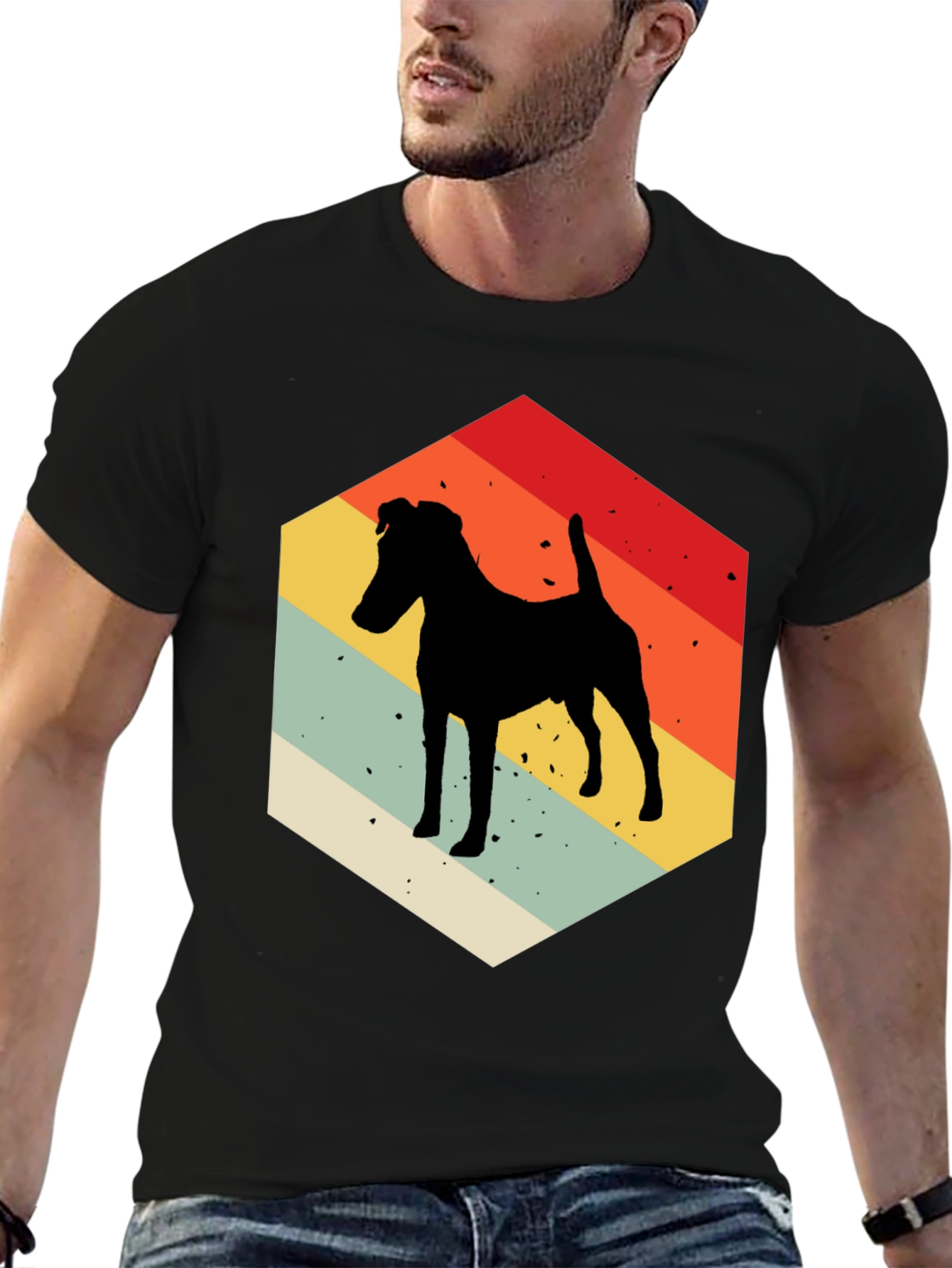 Retro Dog Silhouette T-Shirt