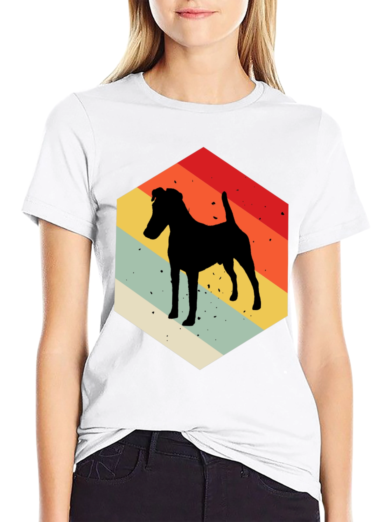 Retro Dog Silhouette T-Shirt