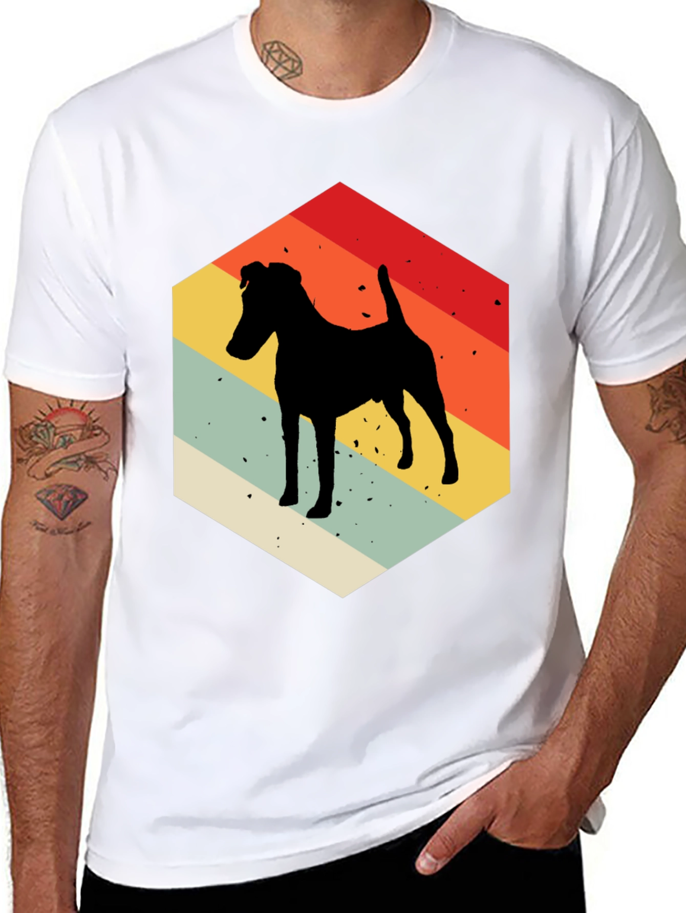 Retro Dog Silhouette T-Shirt