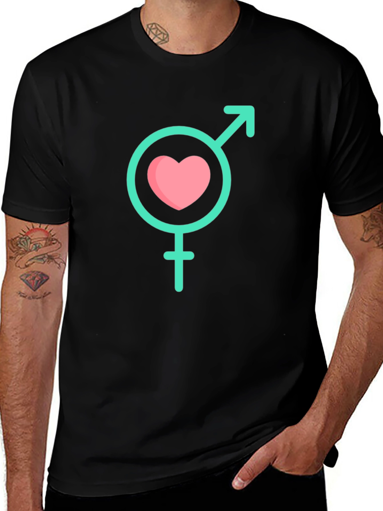 Love Wins Graphic Tee - Black Unisex T-Shirt