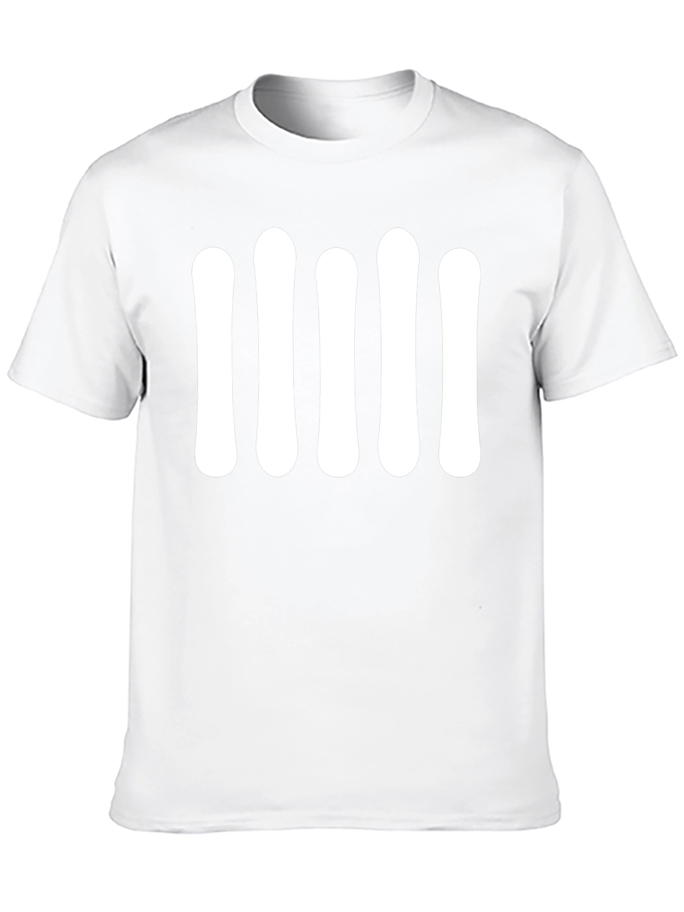 Black T-Shirt with Bold White Graphic