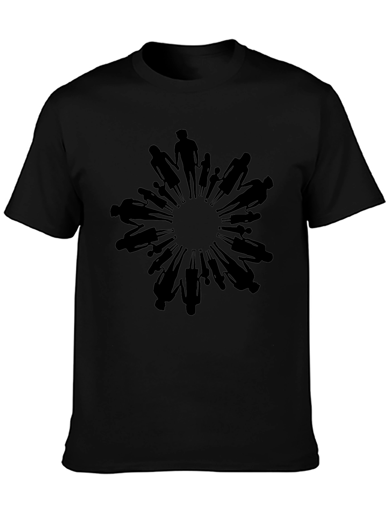 Unity Circle Graphic Tee - Black Crew Neck