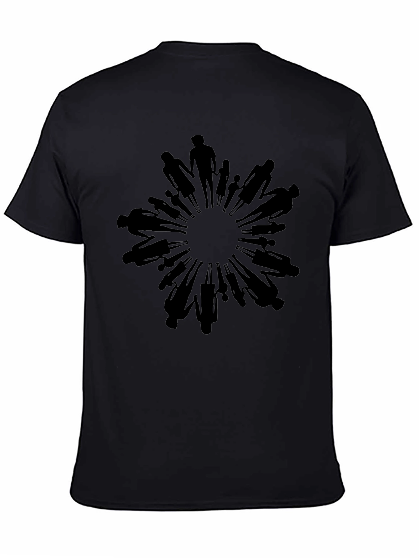 Unity Circle Graphic Tee - Black Crew Neck