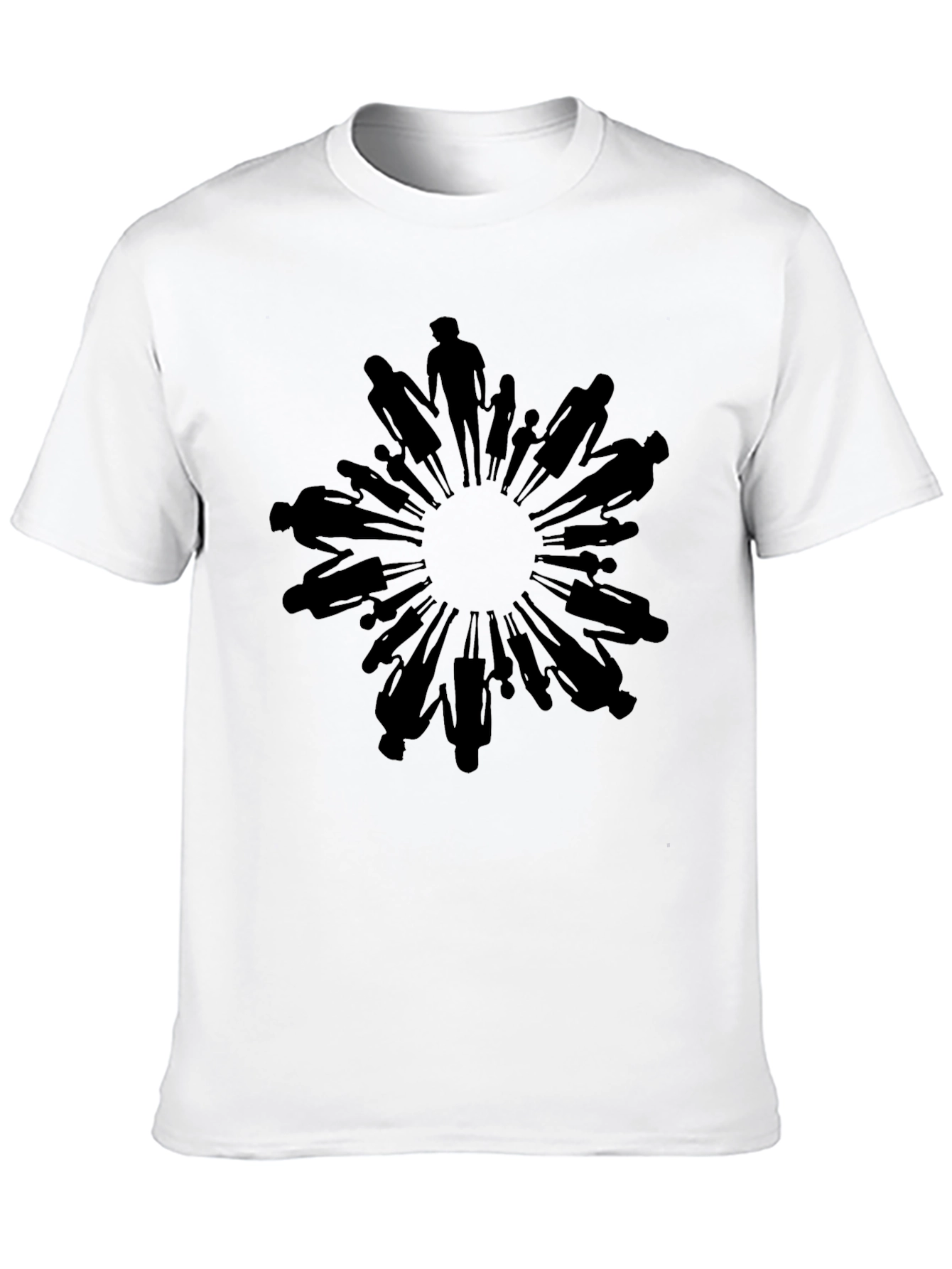 Unity Circle Graphic Tee - Black Crew Neck