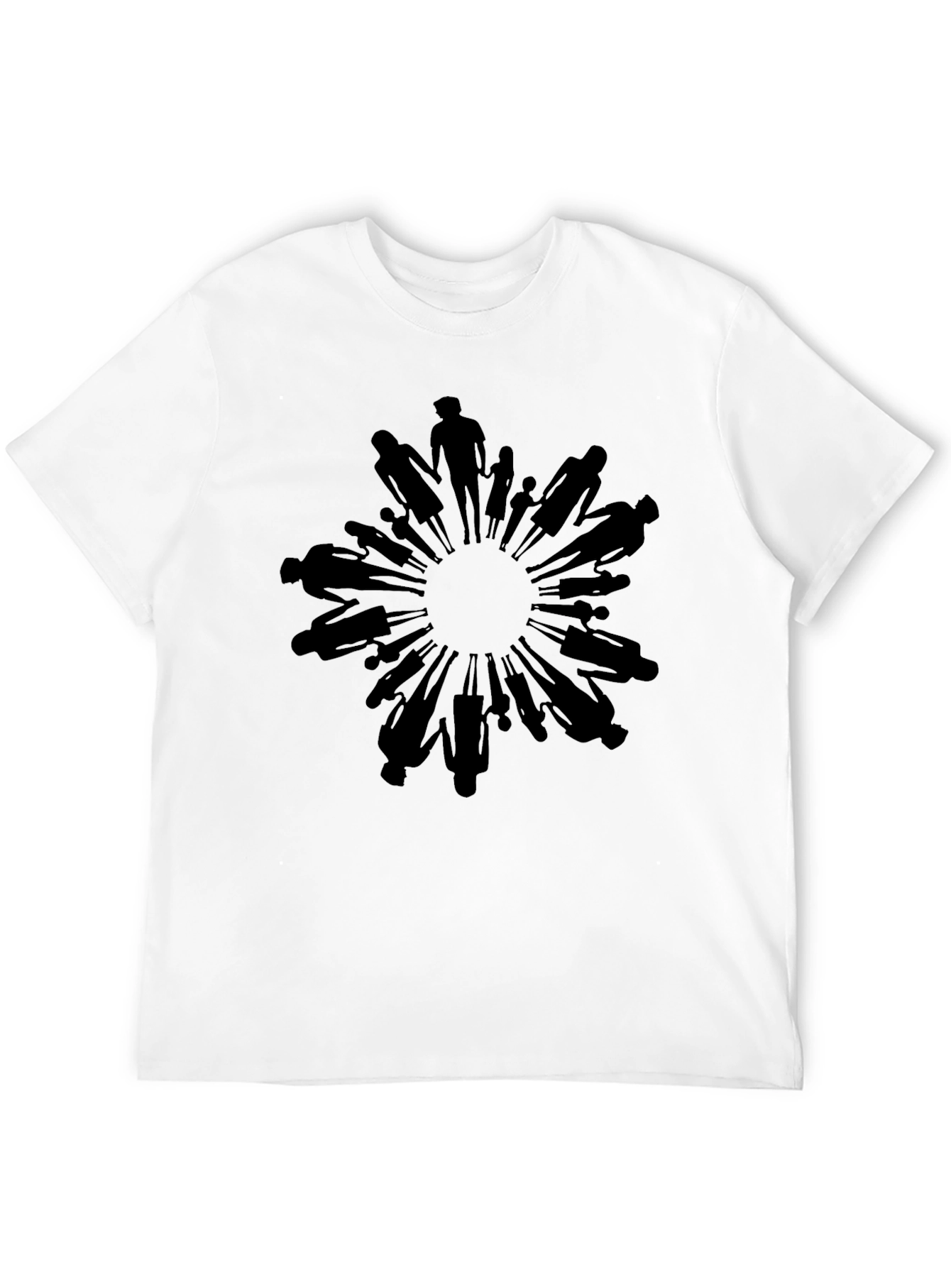 Unity Circle Graphic Tee - Black Crew Neck