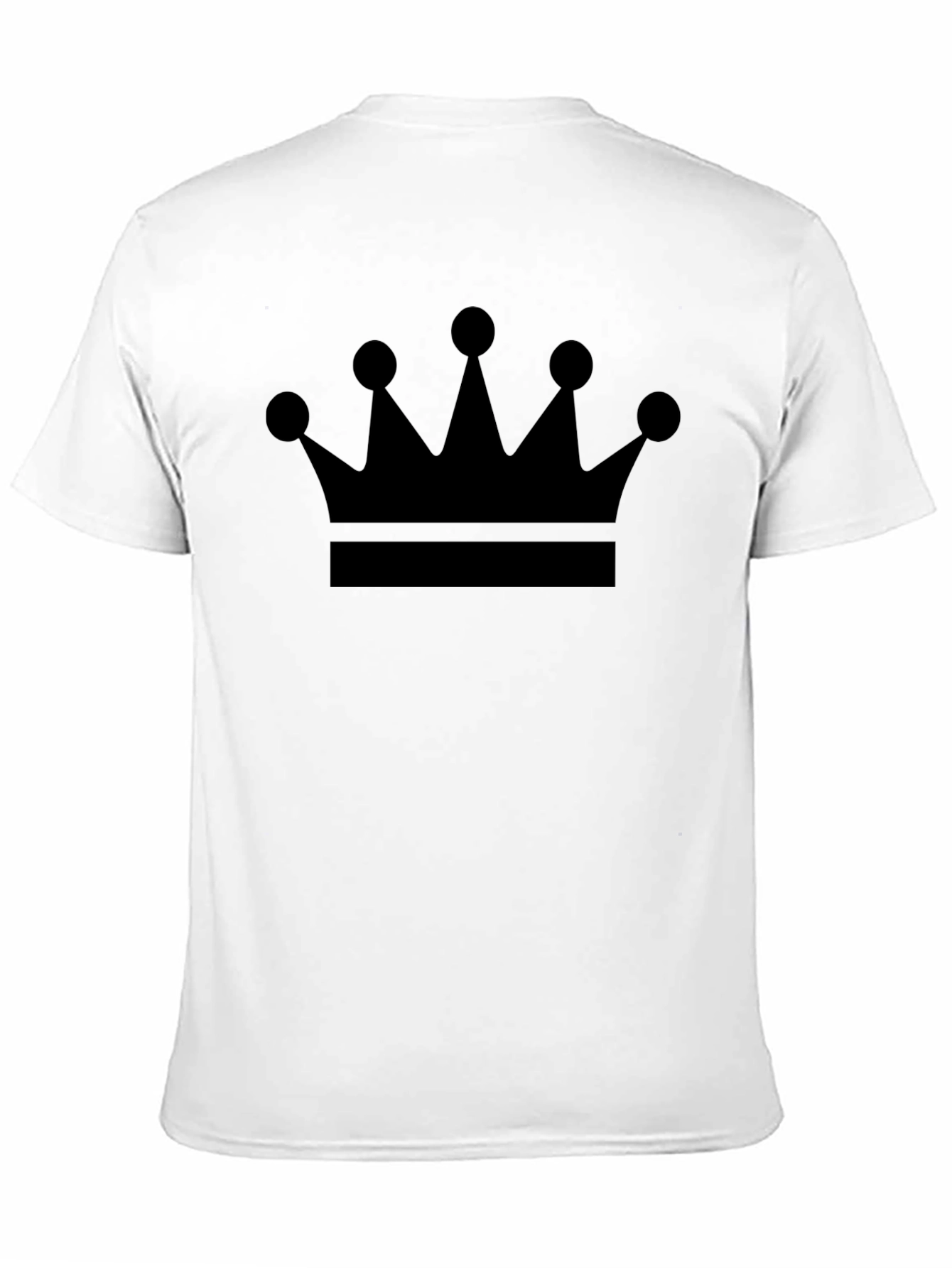 Crown Graphic Print Mens Black T-Shirt