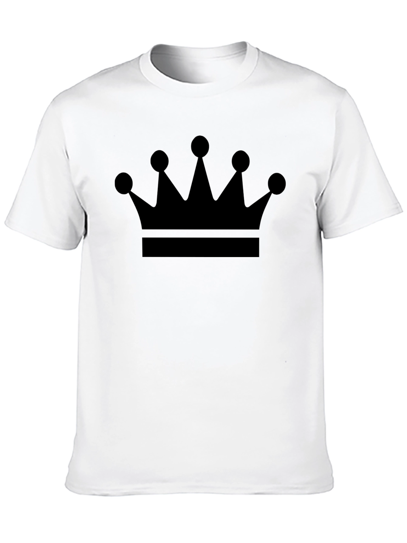 Crown Graphic Print Mens Black T-Shirt
