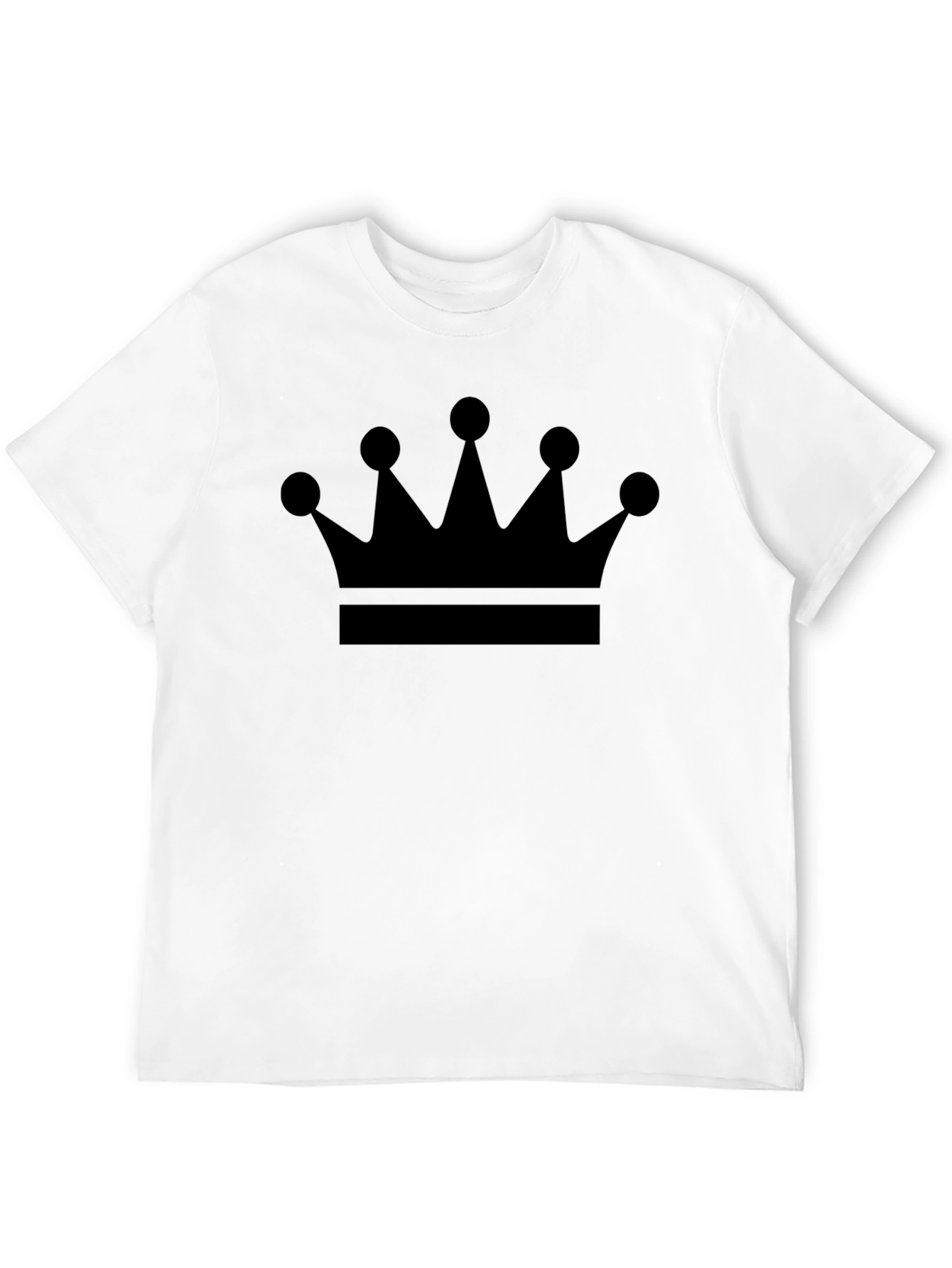 Crown Graphic Print Mens Black T-Shirt
