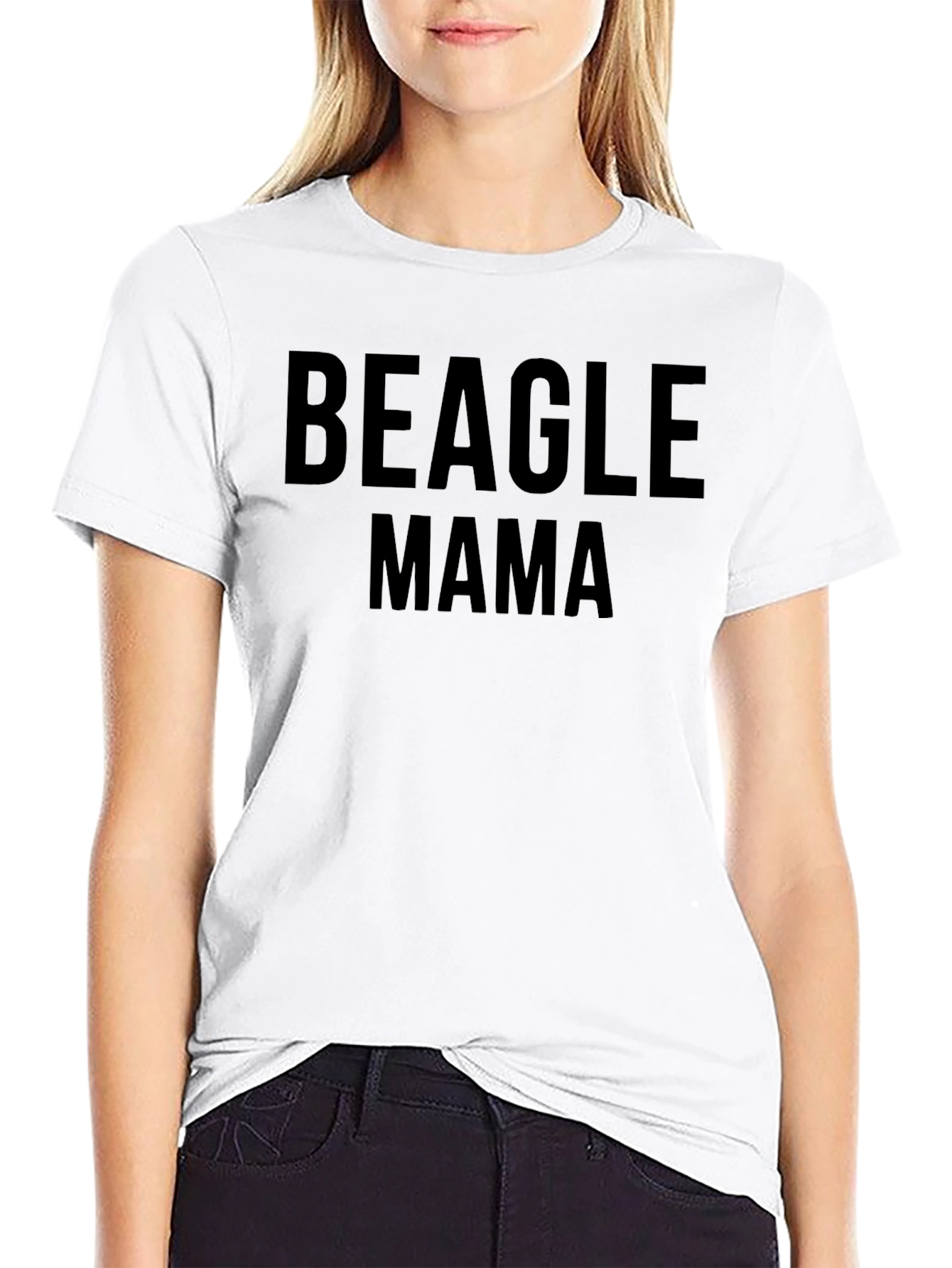 Beagle Mama Black T-Shirt - Dog Lover Tee