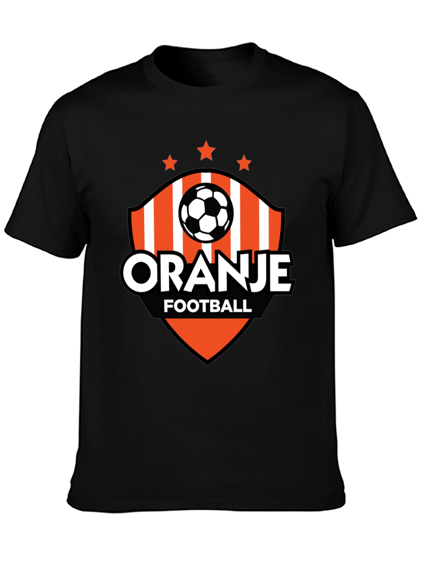 Oranje Football Black Graphic Tee