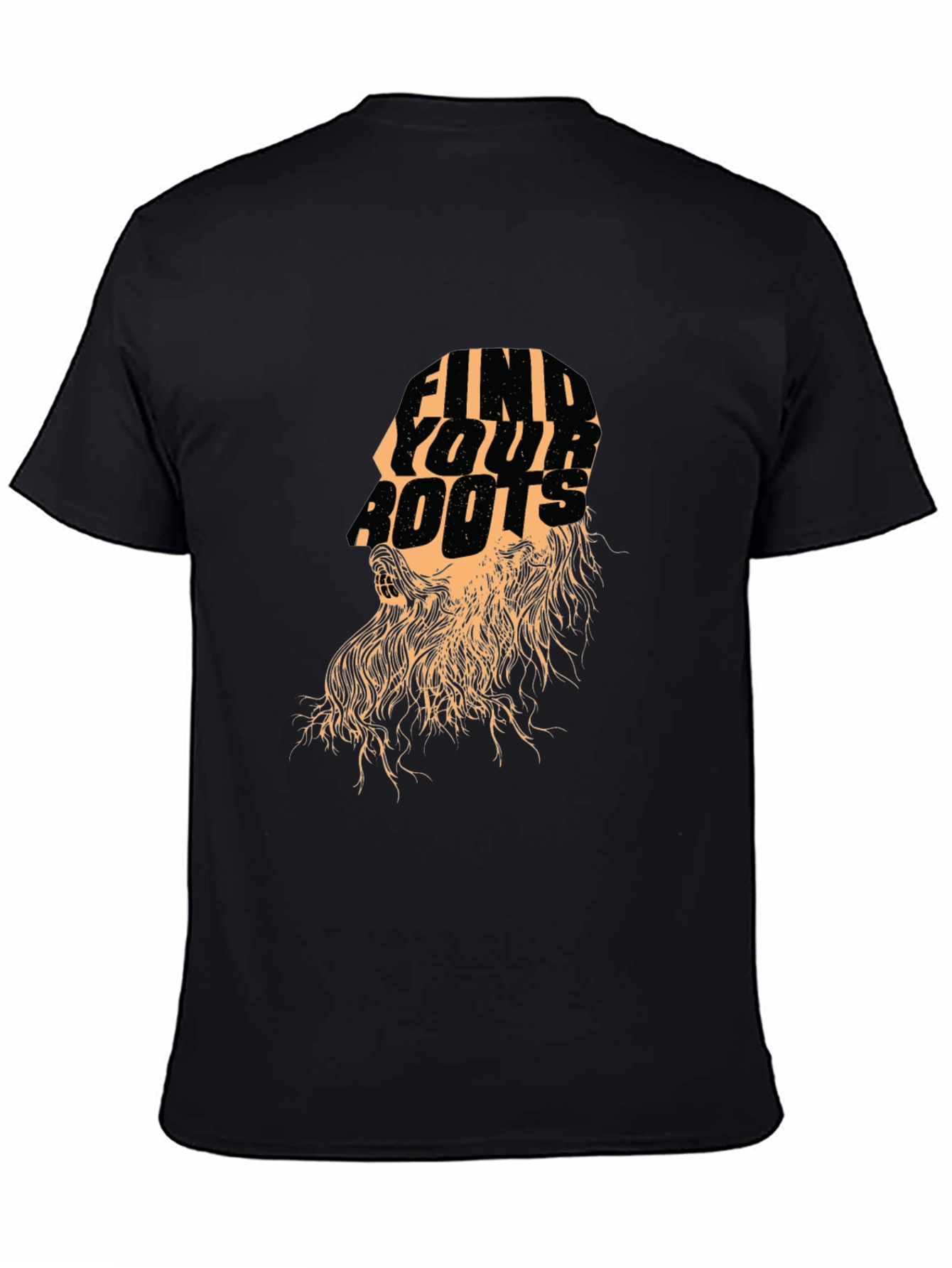 Find Your Roots Graphic Black T-Shirt