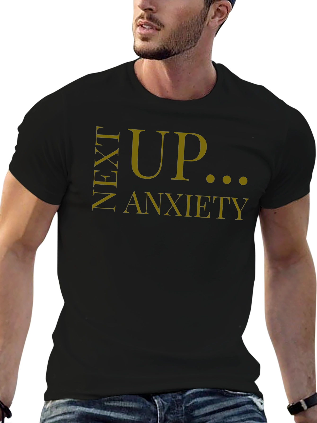 Next Up Anxiety T-Shirt - Black