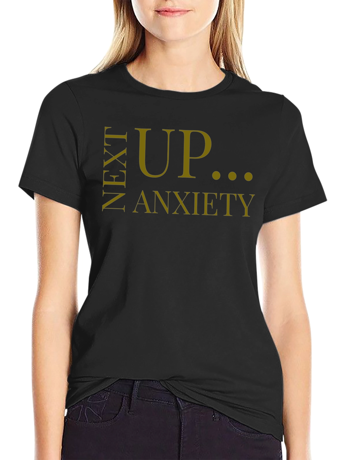 Next Up Anxiety T-Shirt - Black